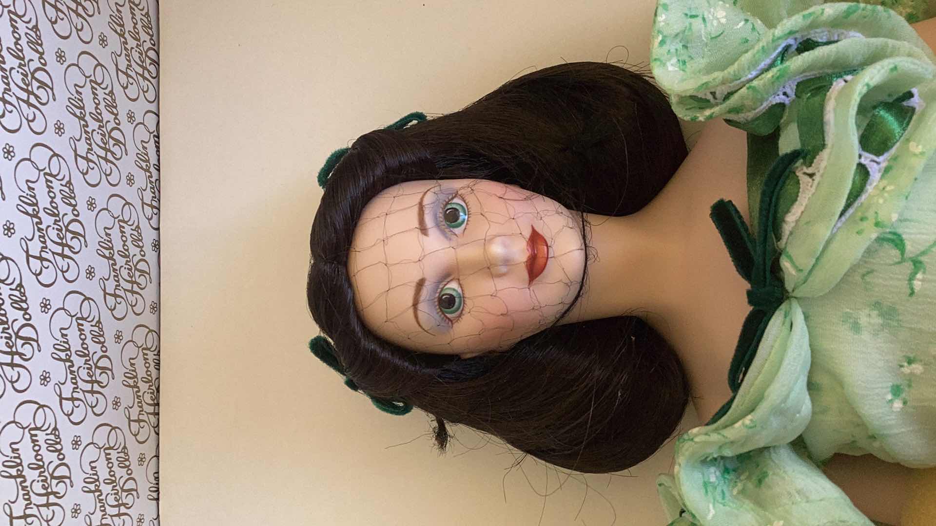 Photo 1 of FRANKLIN MINT “SCARLETT O’HARA GONE WITH THE WIND DOLL 20” TALL