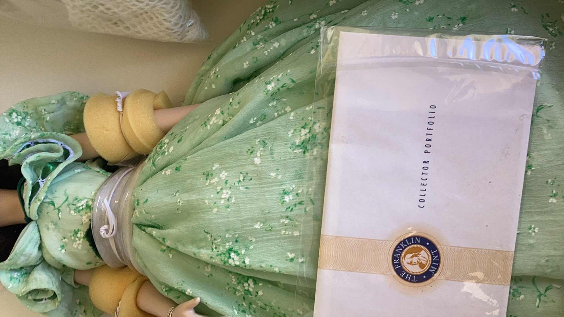 Photo 1 of FRANKLIN MINT “SCARLETT O’HARA GONE WITH THE WIND DOLL 20” TALL