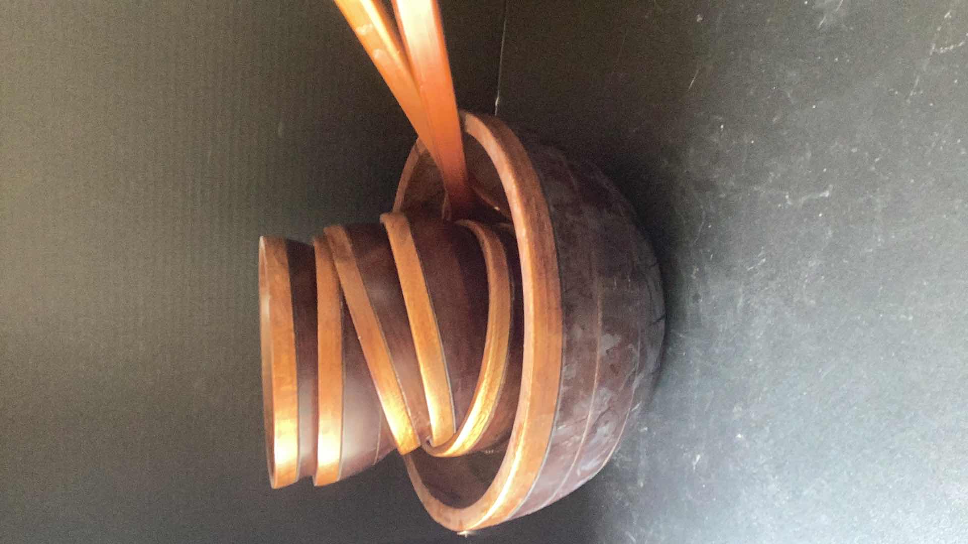 Photo 1 of LARGE WOODEN SALAD SET WITH BOWLS 12” DIAMETER