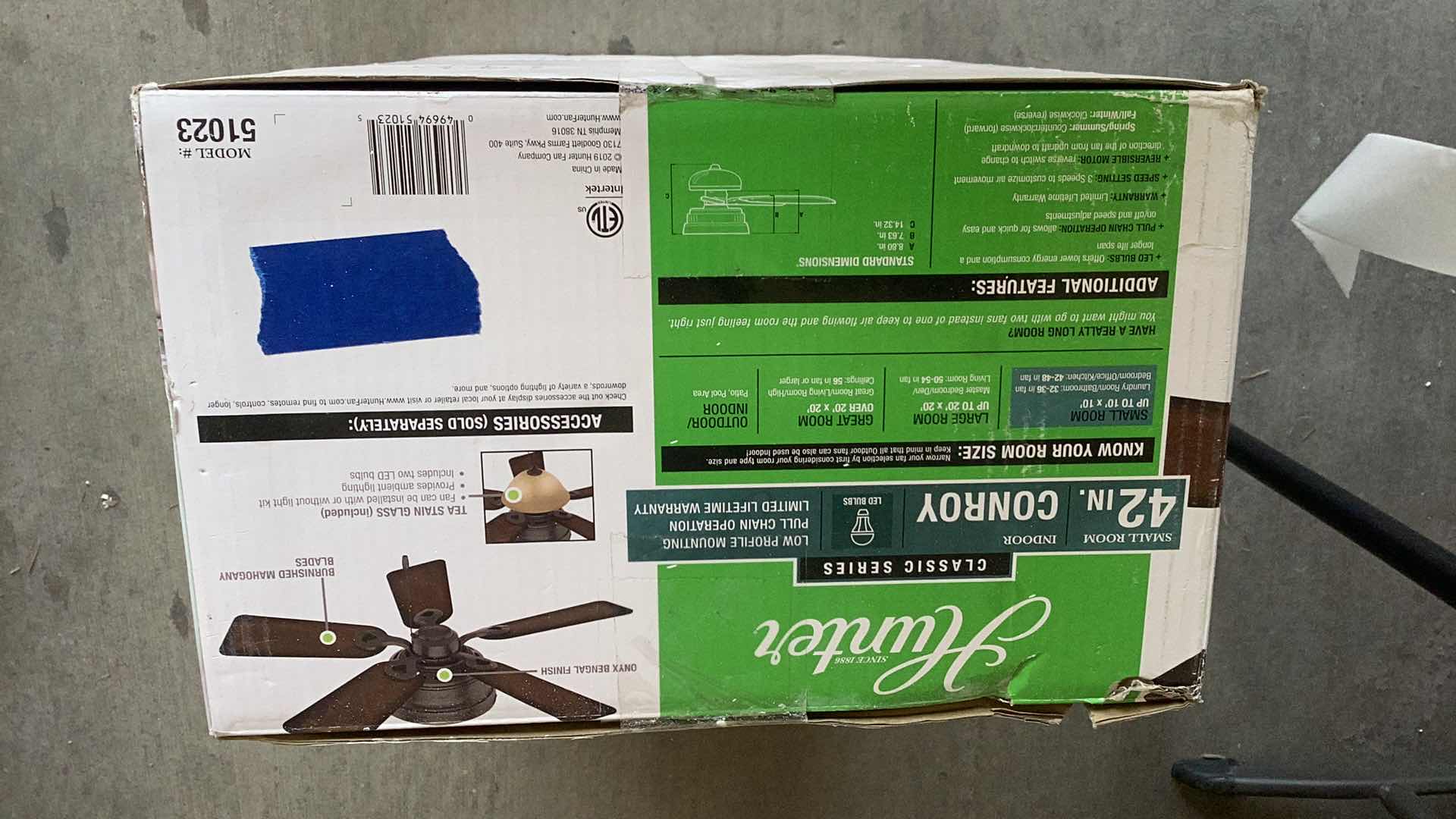 Photo 1 of HUNTER CONROY 42” FAN SEALED IN BOX