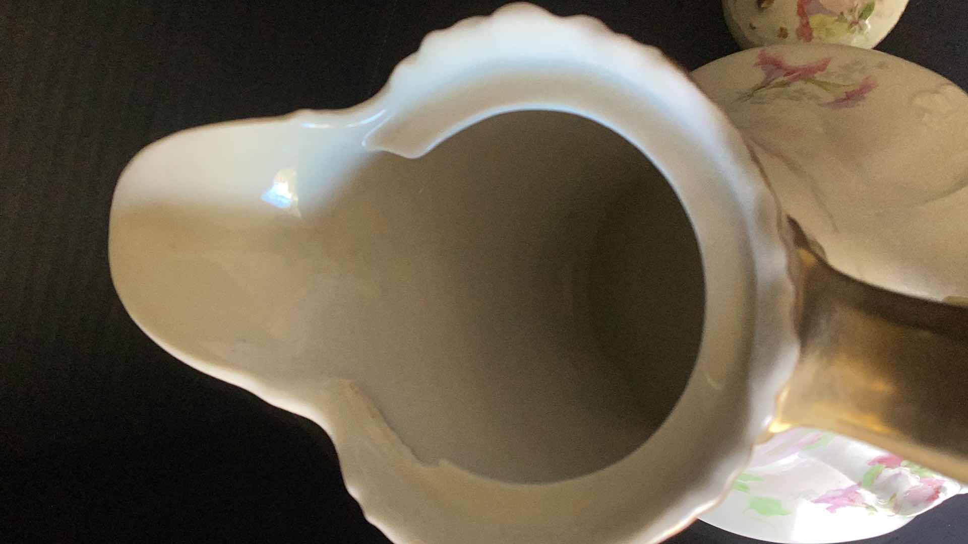 Photo 2 of LIMOGES CORONET COFFEE POT 10” TALL