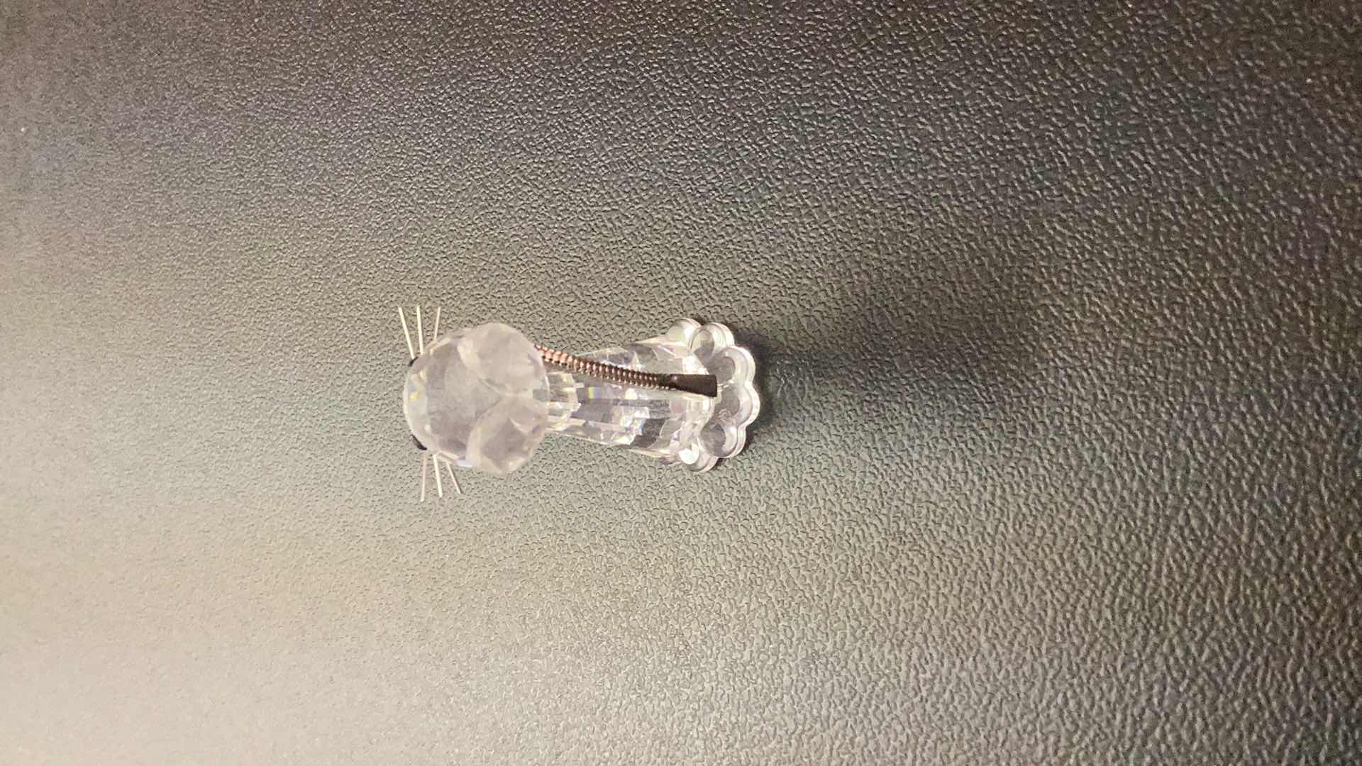 Photo 3 of SWAROVSKI CRYSTAL MINI FIGURE CAT 2” TALL