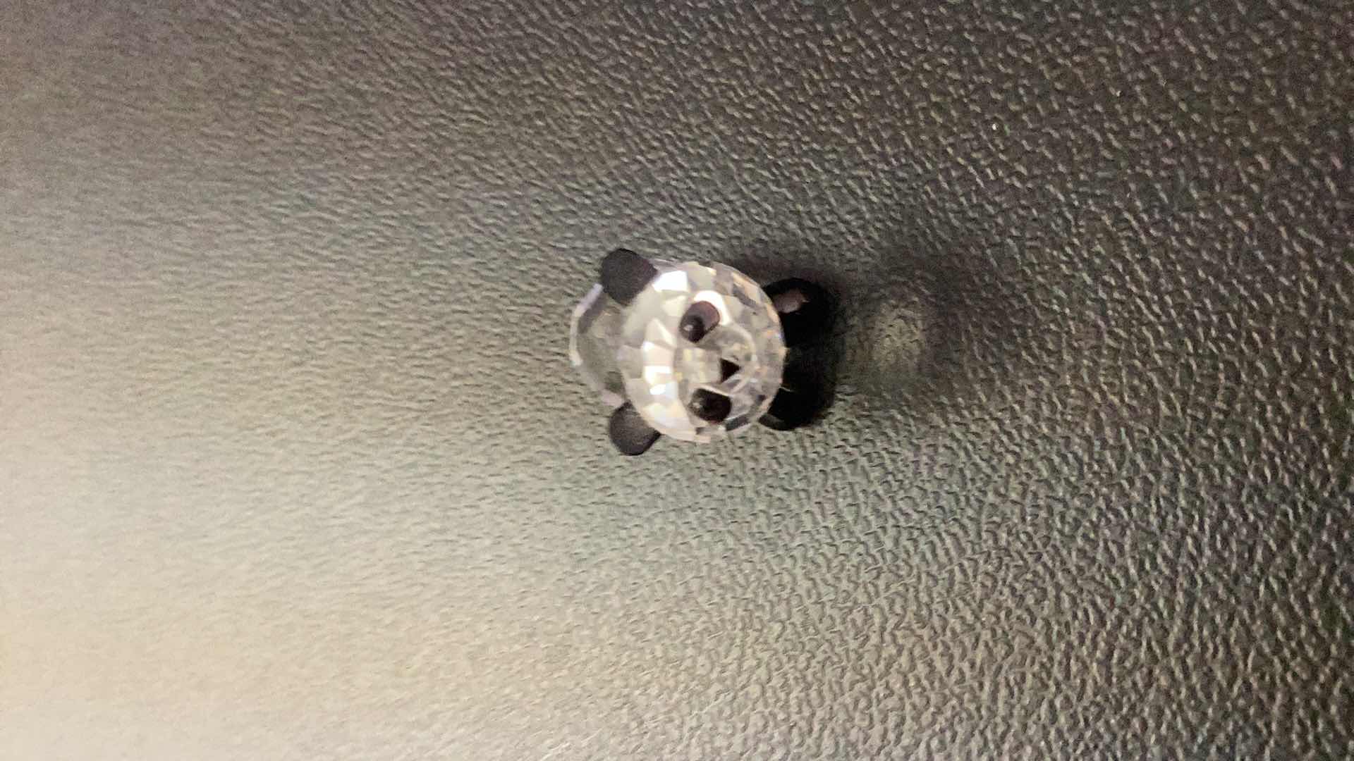 Photo 1 of SWAROVSKI CRYSTAL MINI FIGURE PANDA 1/2” TALL