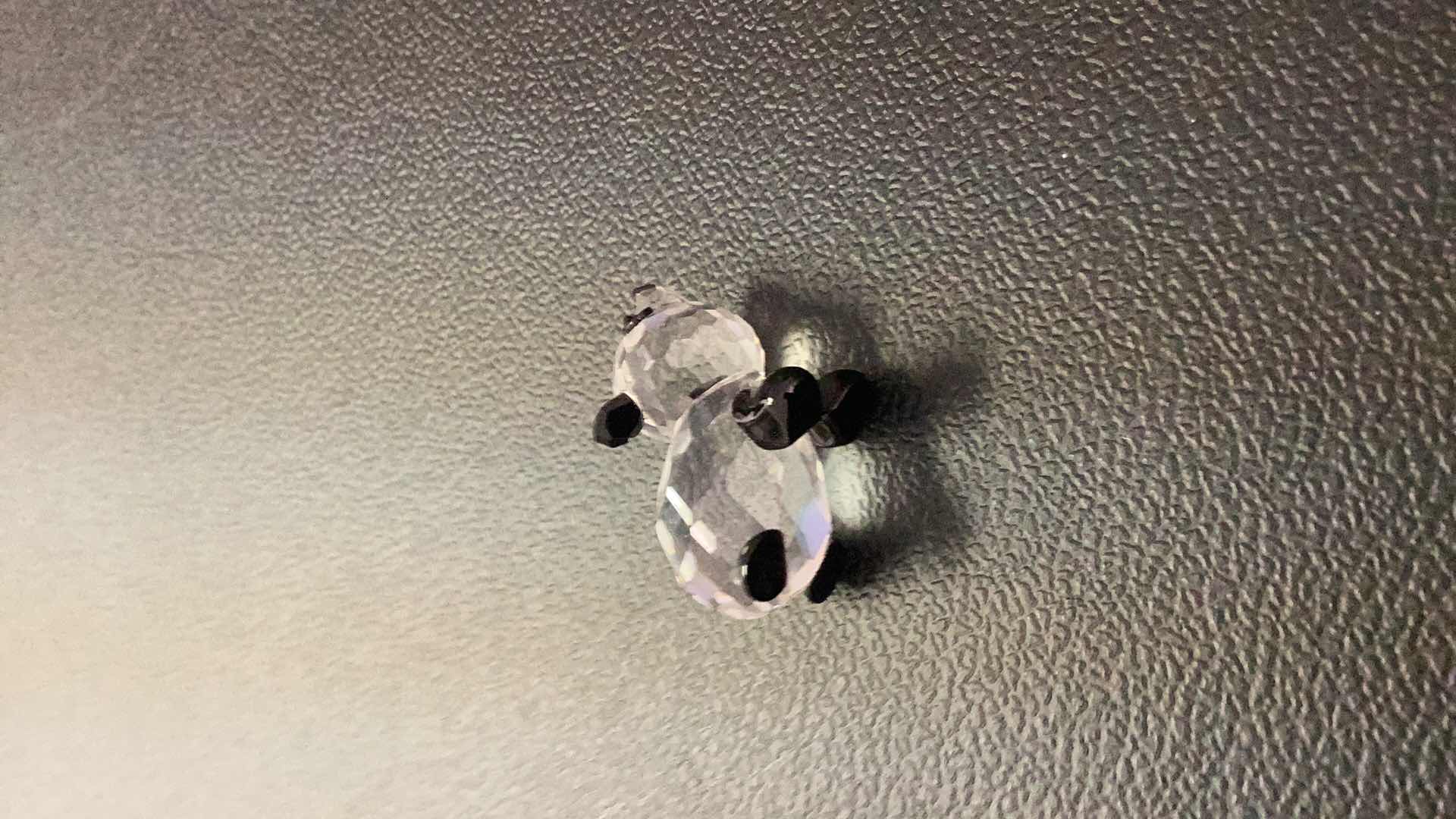 Photo 1 of SWAROVSKI CRYSTAL MINI FIGURE PANDA 1/2” TALL