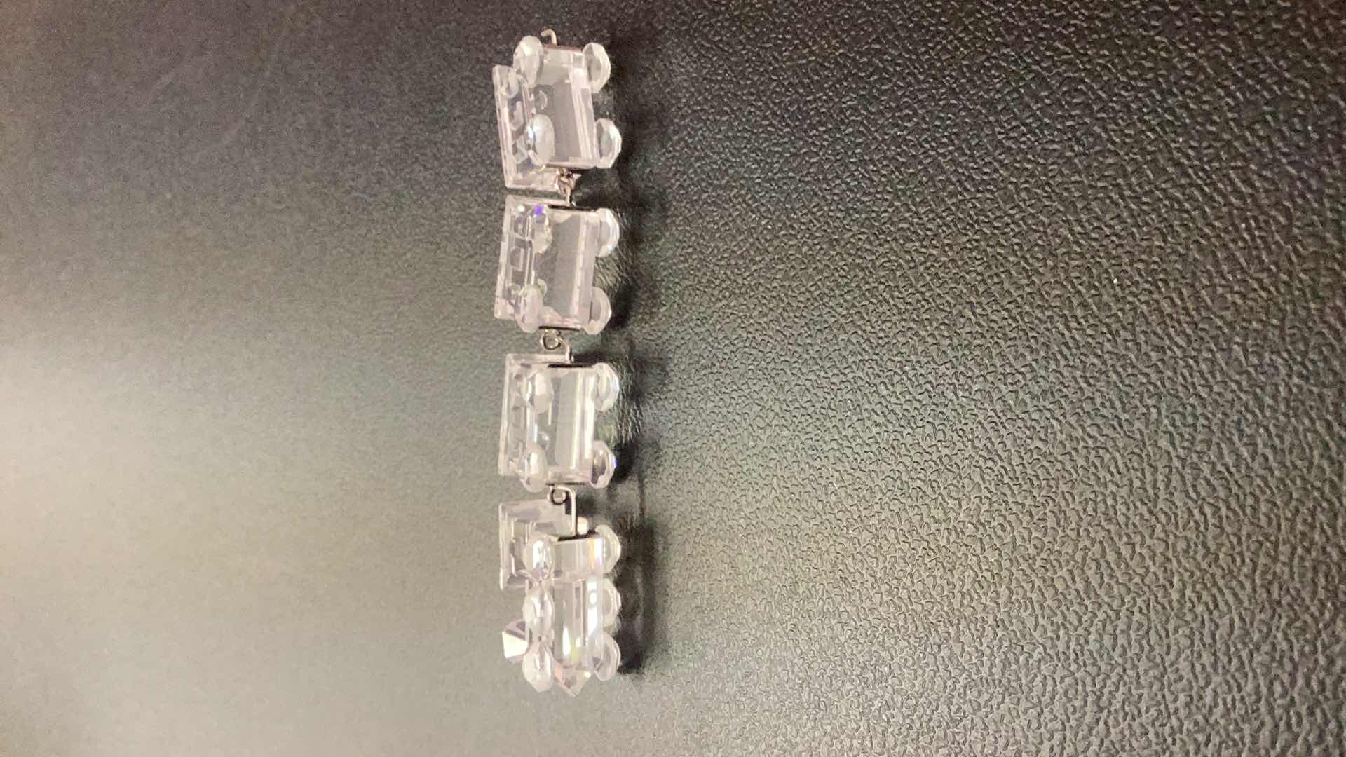 Photo 3 of SET OF 4 SWAROVSKI CRYSTAL TRAIN SET 3 1/2” LONG