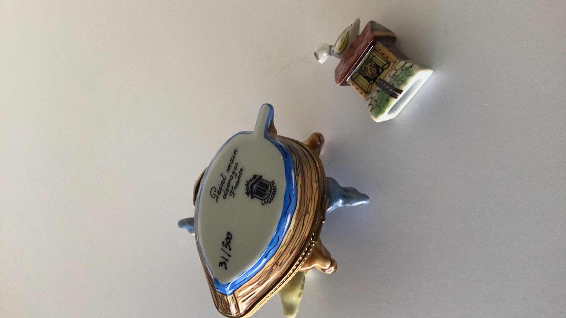 Photo 1 of LIMOGES FRANCE NOAH’S ARK 3” X 2”  31/500 