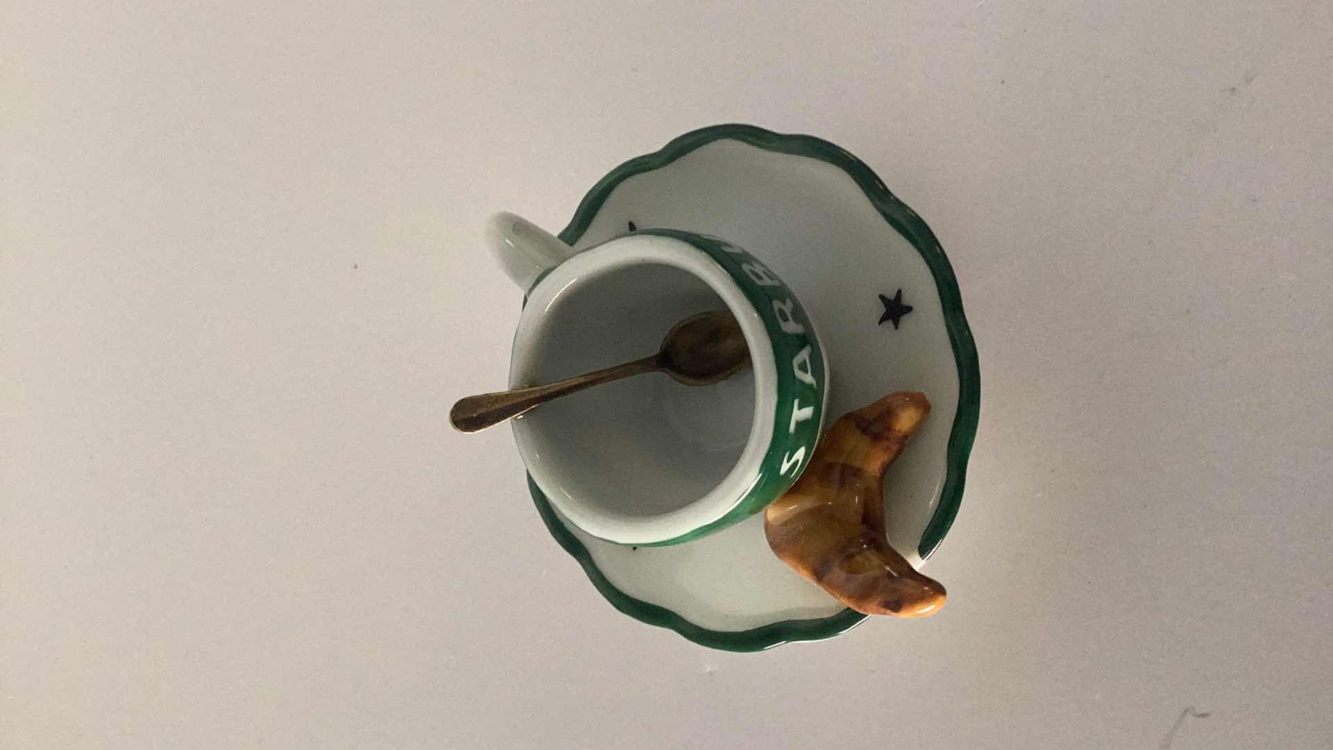 Photo 1 of LIMOGES FRANCE STARBUCKS COFFEE SERVICE 2” WIDE 