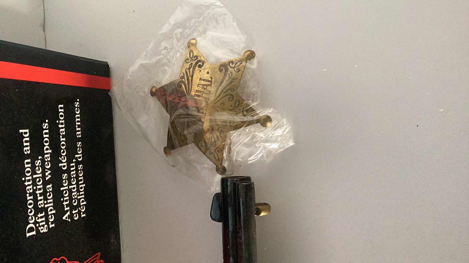 Photo 1 of DENIX U.S. MARSHALL COLT REPLICA AND BADGE