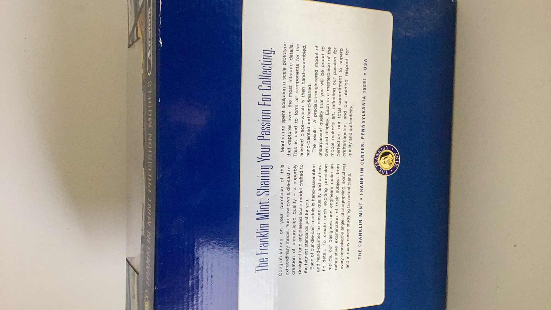 Photo 1 of FRANKLIN MINT COLLECTION ARMOR P-47 THUNDERBOLT