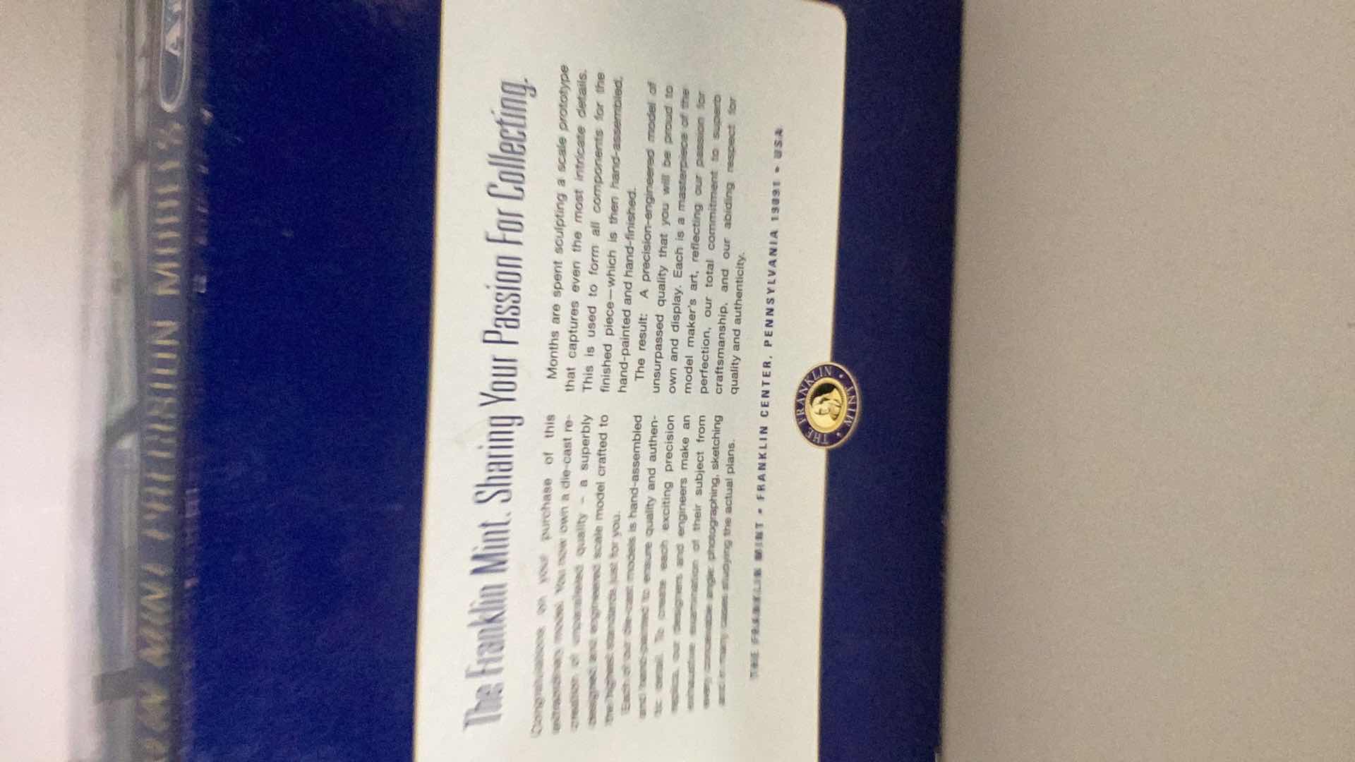 Photo 1 of FRANKLIN MINT COLLECTION ARMOUR F16 FALCON