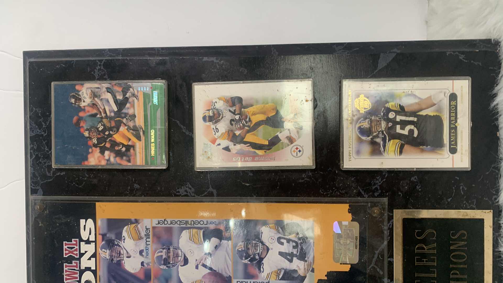 Photo 1 of PITTSBURGH STEELERS SUPER BOWL PLAQUE 18” x 15”