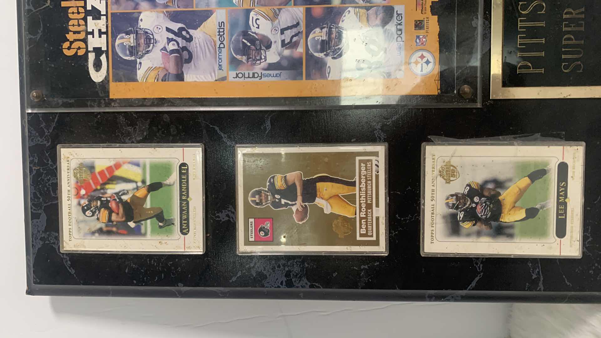 Photo 1 of PITTSBURGH STEELERS SUPER BOWL PLAQUE 18” x 15”