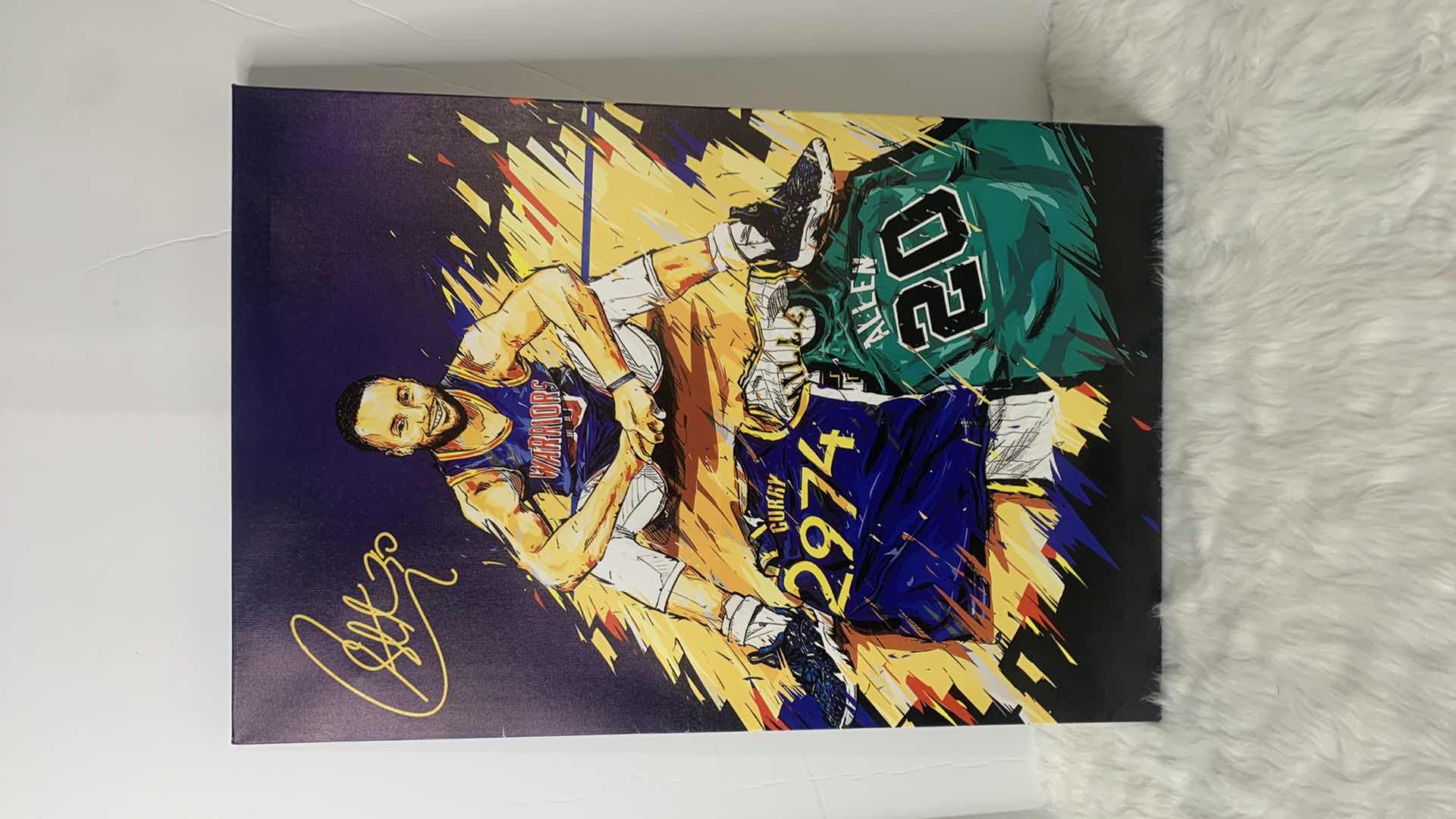 Photo 1 of ARTWORK, STRETCHED CANVAS, STEPHEN CURRY, WARRIORS 16” x 24”
