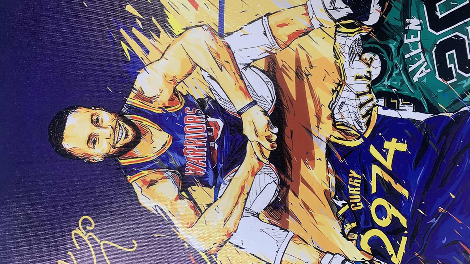 Photo 1 of ARTWORK, STRETCHED CANVAS, STEPHEN CURRY, WARRIORS 16” x 24”