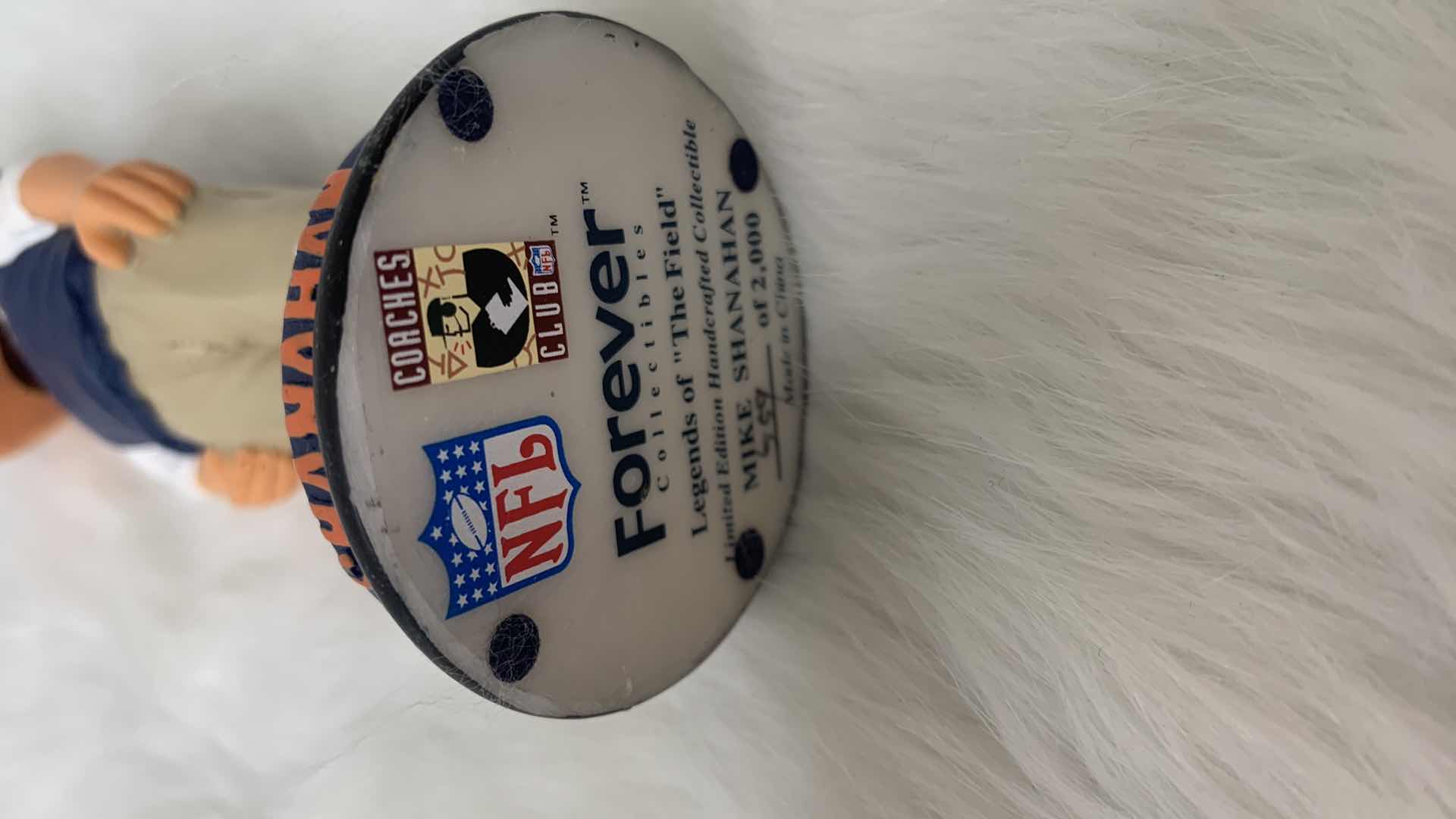 Photo 1 of NUMBERED COLLECTIBLE, LEGENDS OF THE FIELD COACH SHANAHAN DENVER BRONCOS BOBBLE HEAD