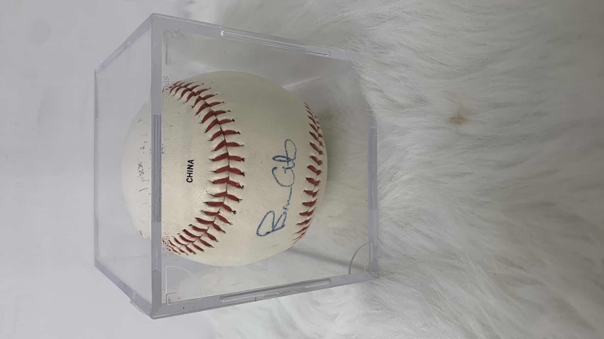 Photo 1 of COLLECTIBLE AUTOGRAPHED BASEBALL BRIAN GILES PADRES