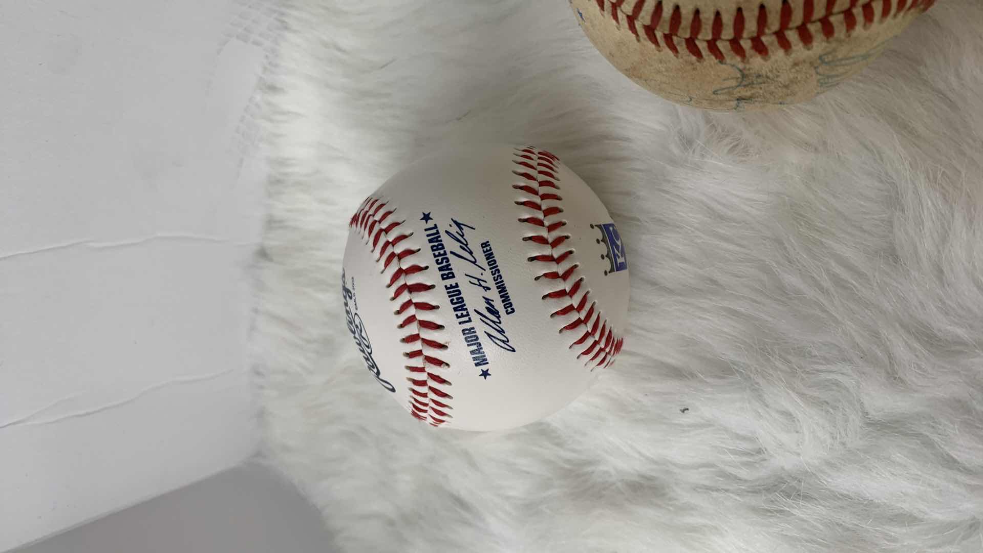 Photo 2 of BASEBALL COLLECTIBLES, 4 BASEBALLS AND ROY HOBBS CARD