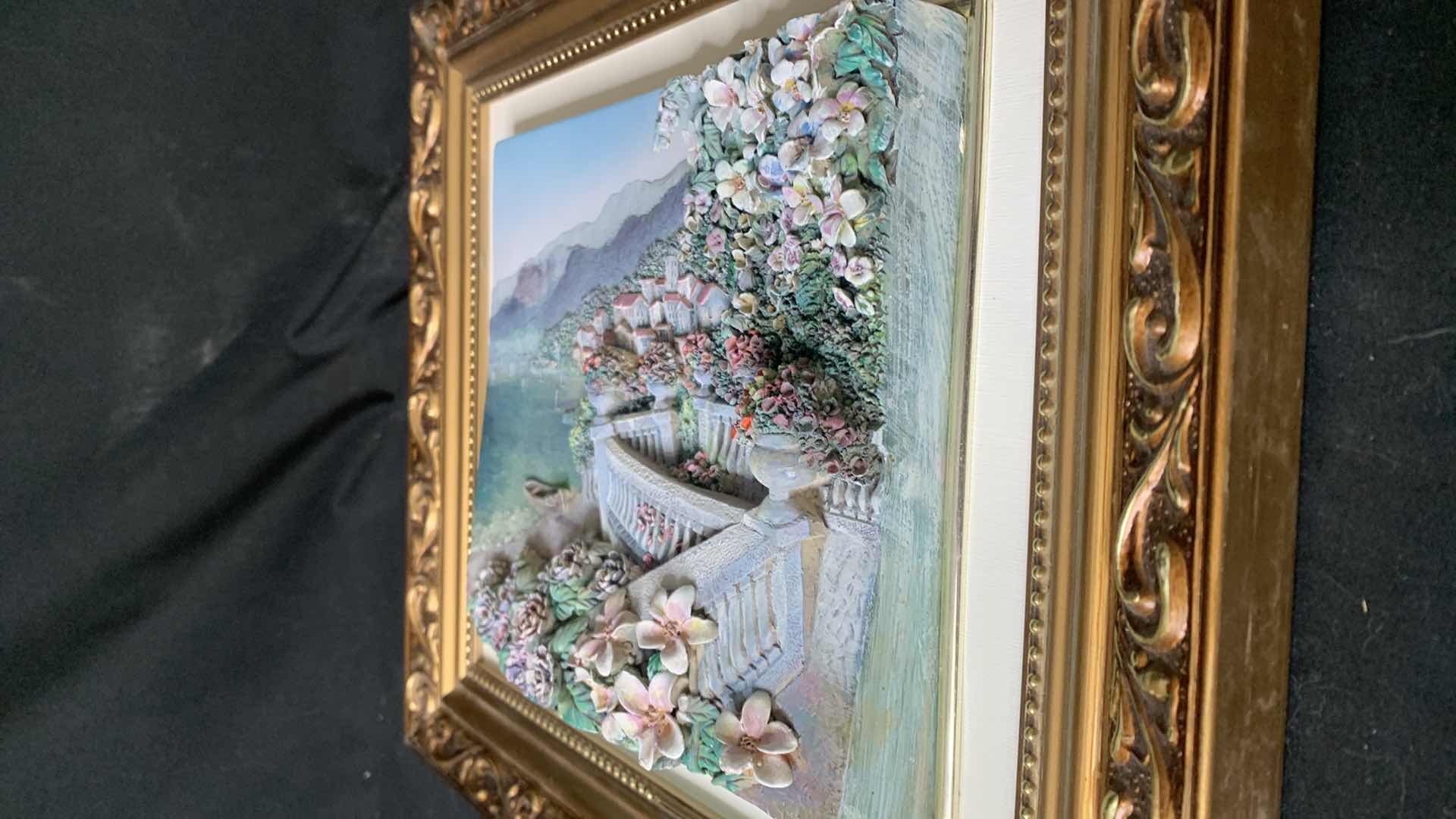 Photo 1 of ARTWORK 3 GOLD FRAMED 3D RESIN SCENES 13” x 15”