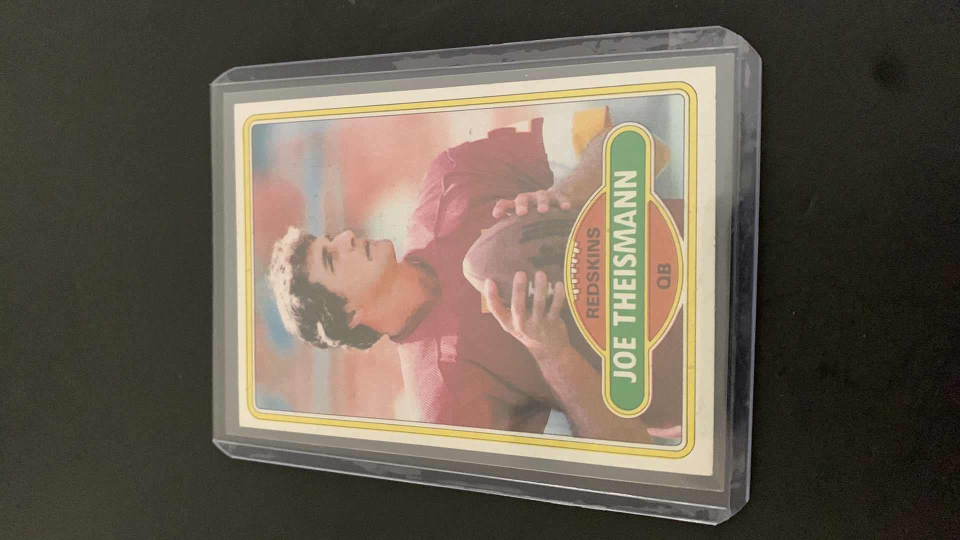 Photo 1 of 1980 TOPPS JOE THEISMANN REDSKINS CARD