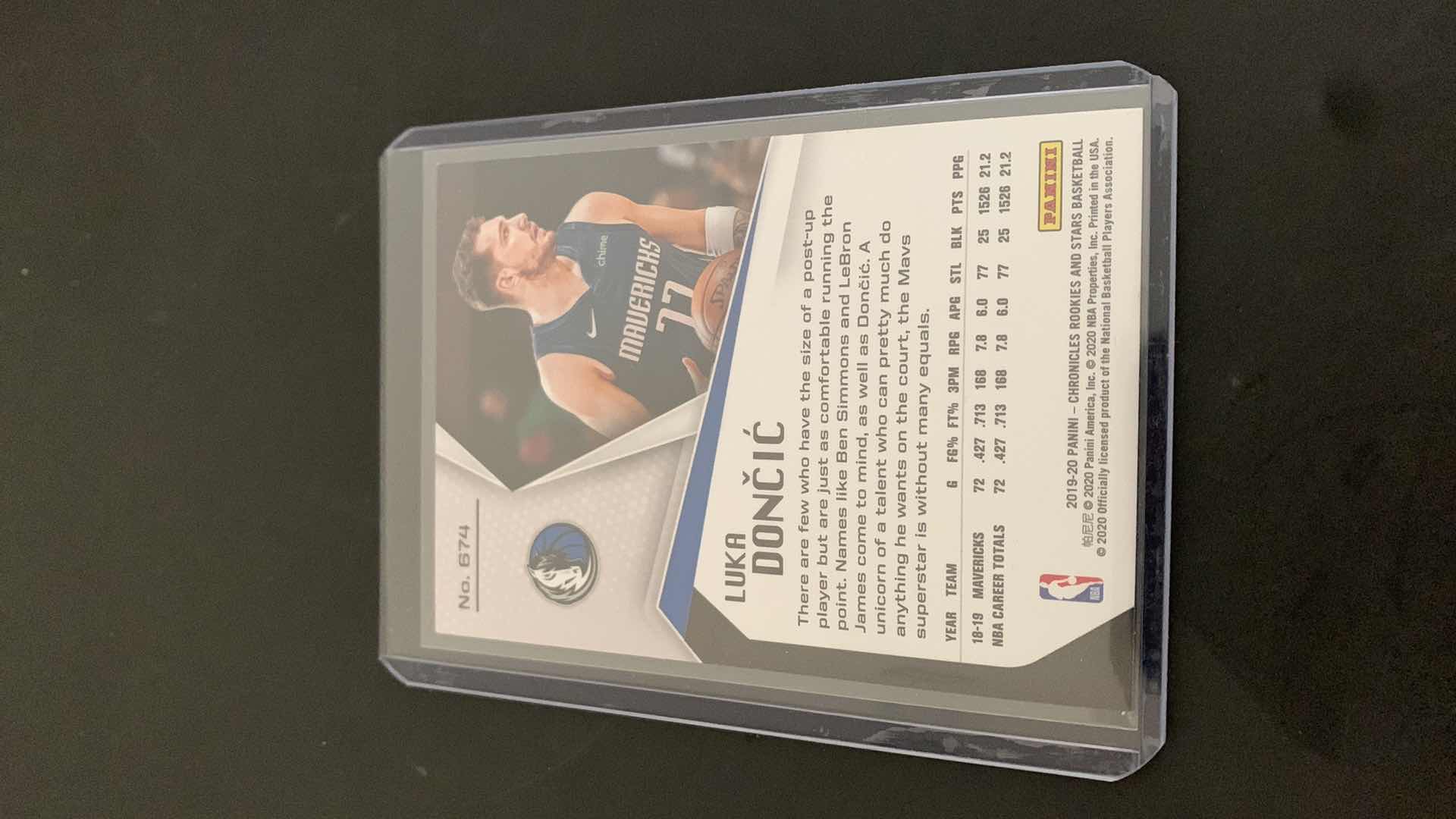 Photo 1 of 2020 PANINI LUKA DONCIC MAVERICKS ROOKIE & STARS CARD