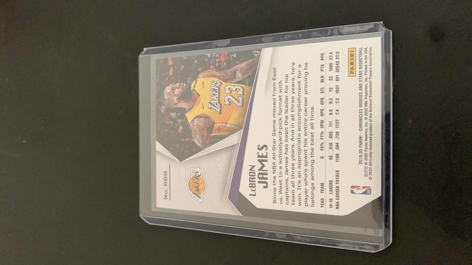 Photo 1 of 2020 PANINI LEBRON JAMES LAKERS ROOKIES & STARS CARD