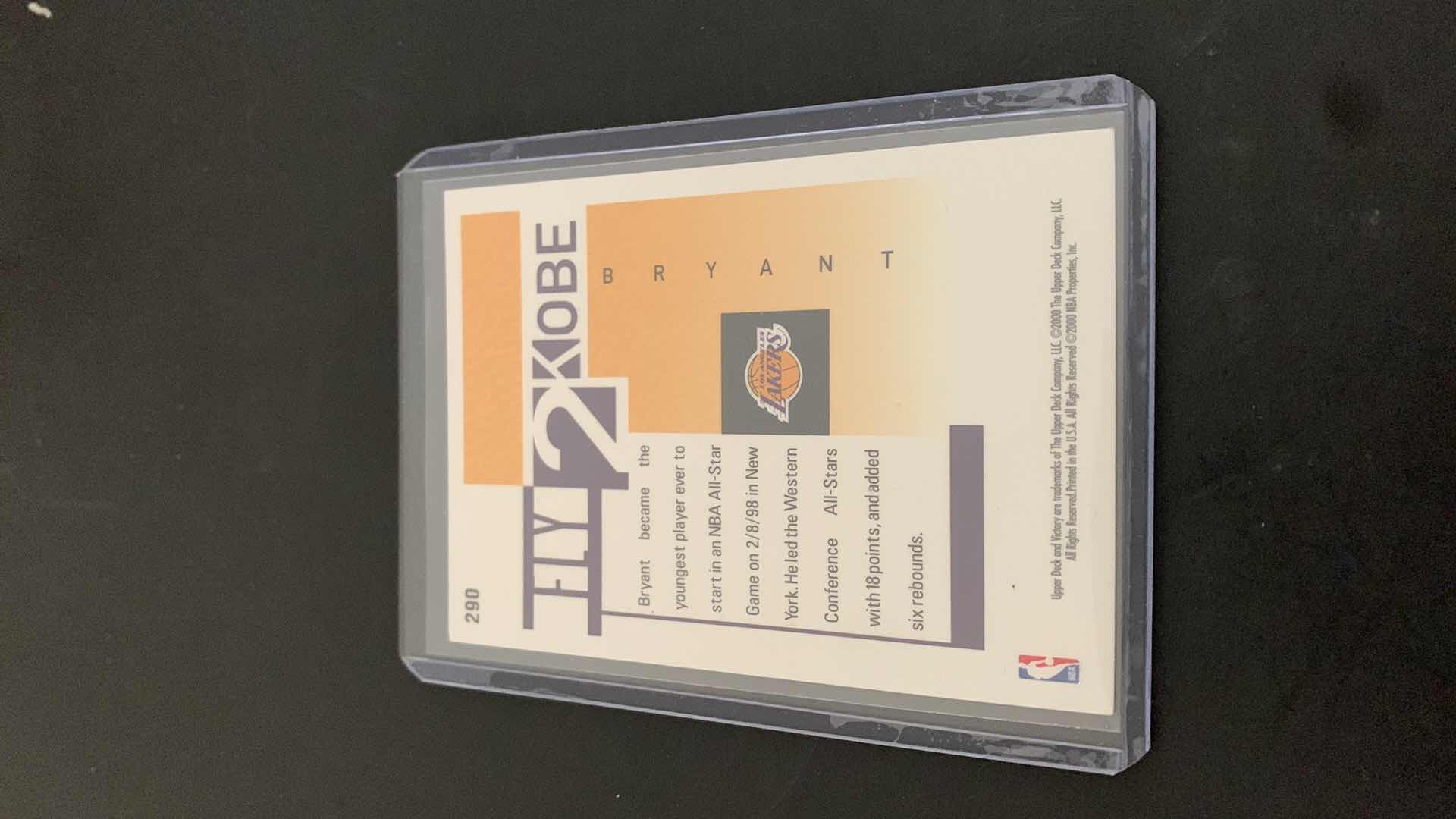 Photo 1 of 2000 UPPER DECK KOBE BRYANT LAKERS FLY 2 KOBE CARD