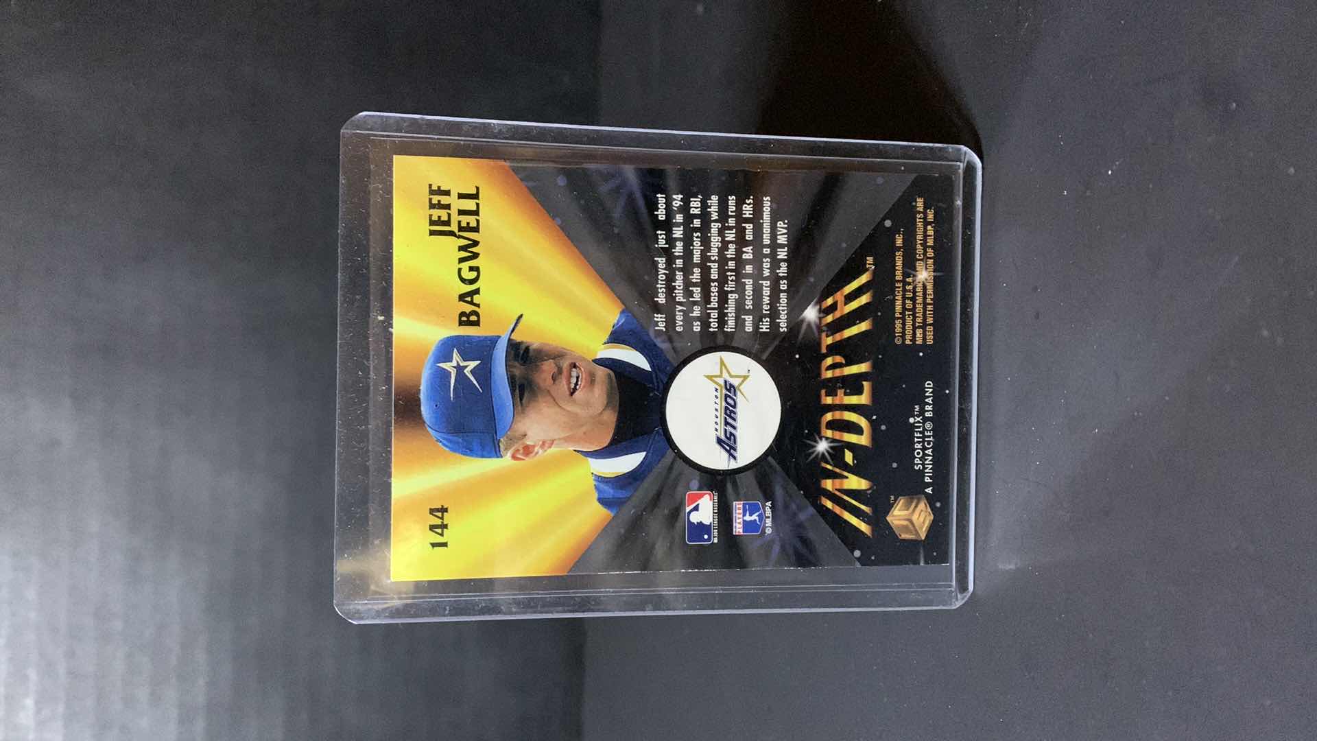 Photo 1 of 1995 PINNACLE JEFF BAGWELL ASTROS CARD