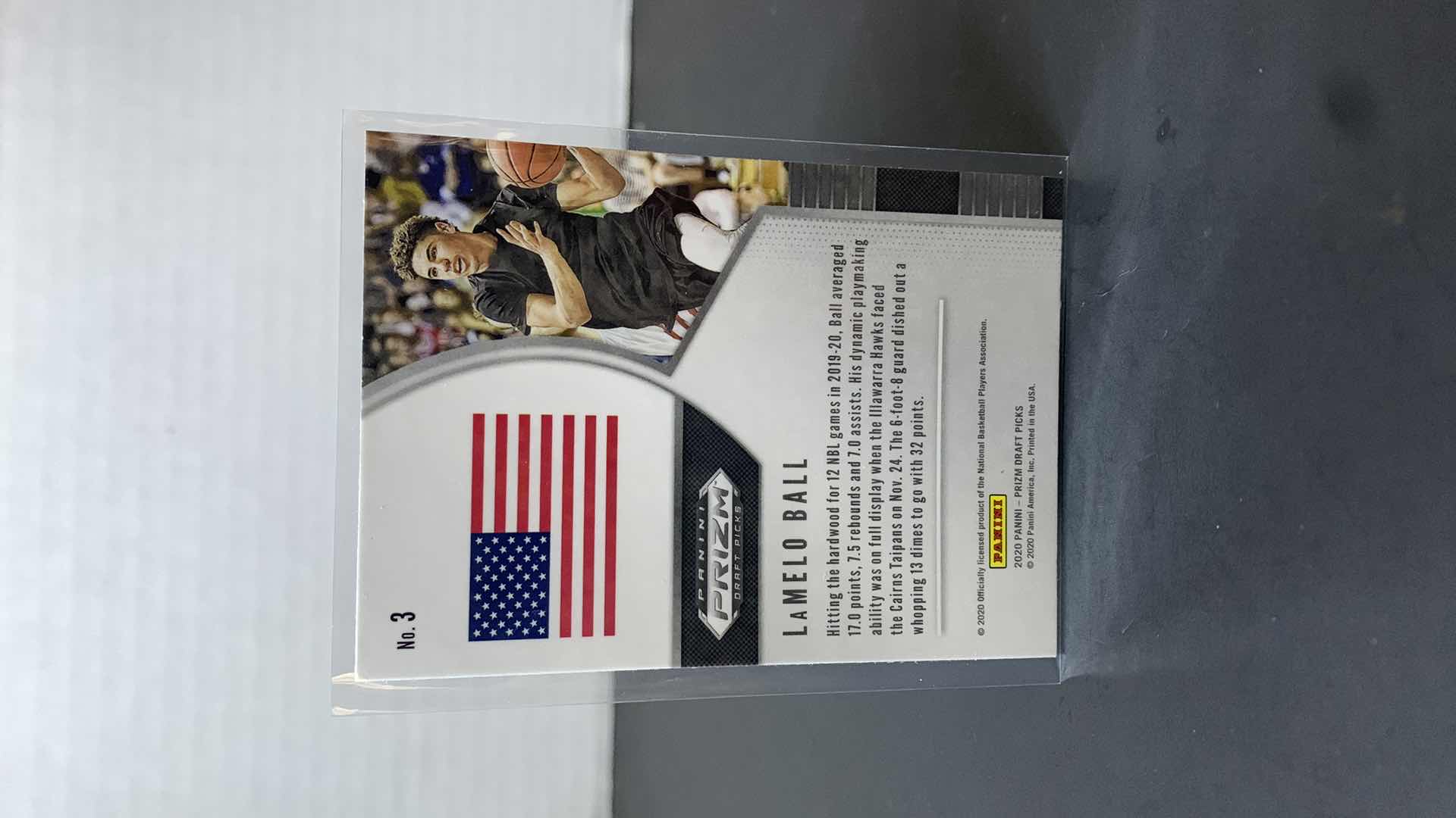 Photo 1 of 2020 PANINI LAMELO BALL ROOKIE CARD