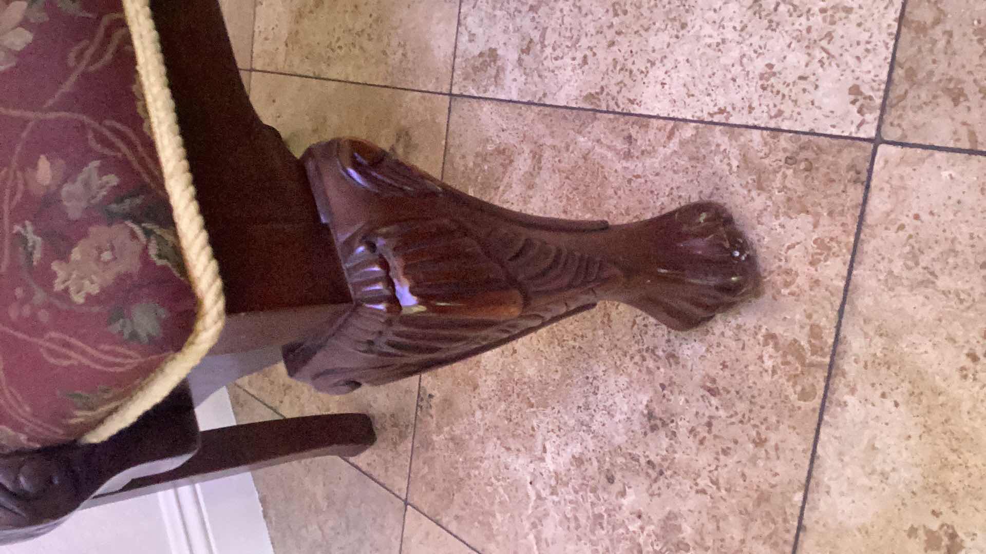 Photo 1 of CHIPPENDALE STYLE CUSTOM REPRODUCTION DINING ROOM TABLE WITH 2 EAVES AND 8 CHAIRS 46” X 117” LONG