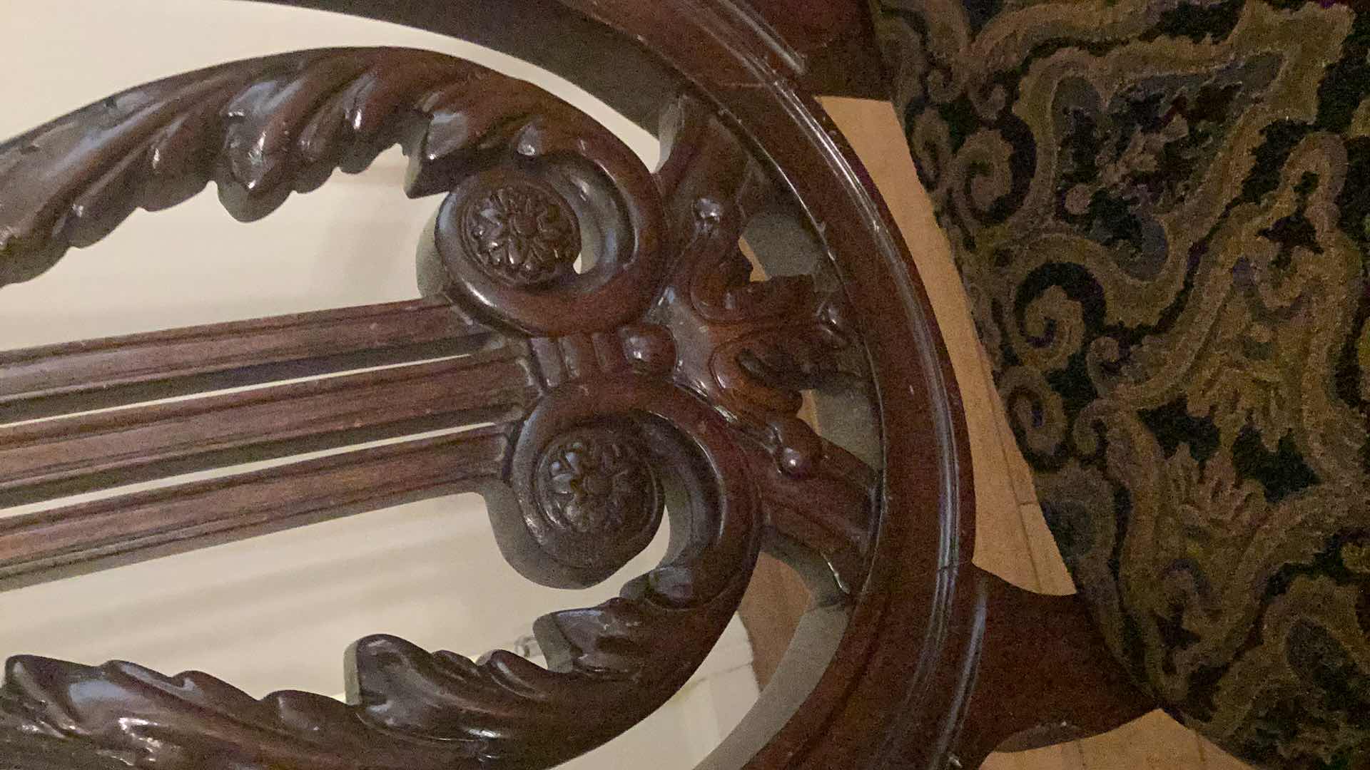 Photo 1 of ANTIQUE CARVED WOOD CHAIR