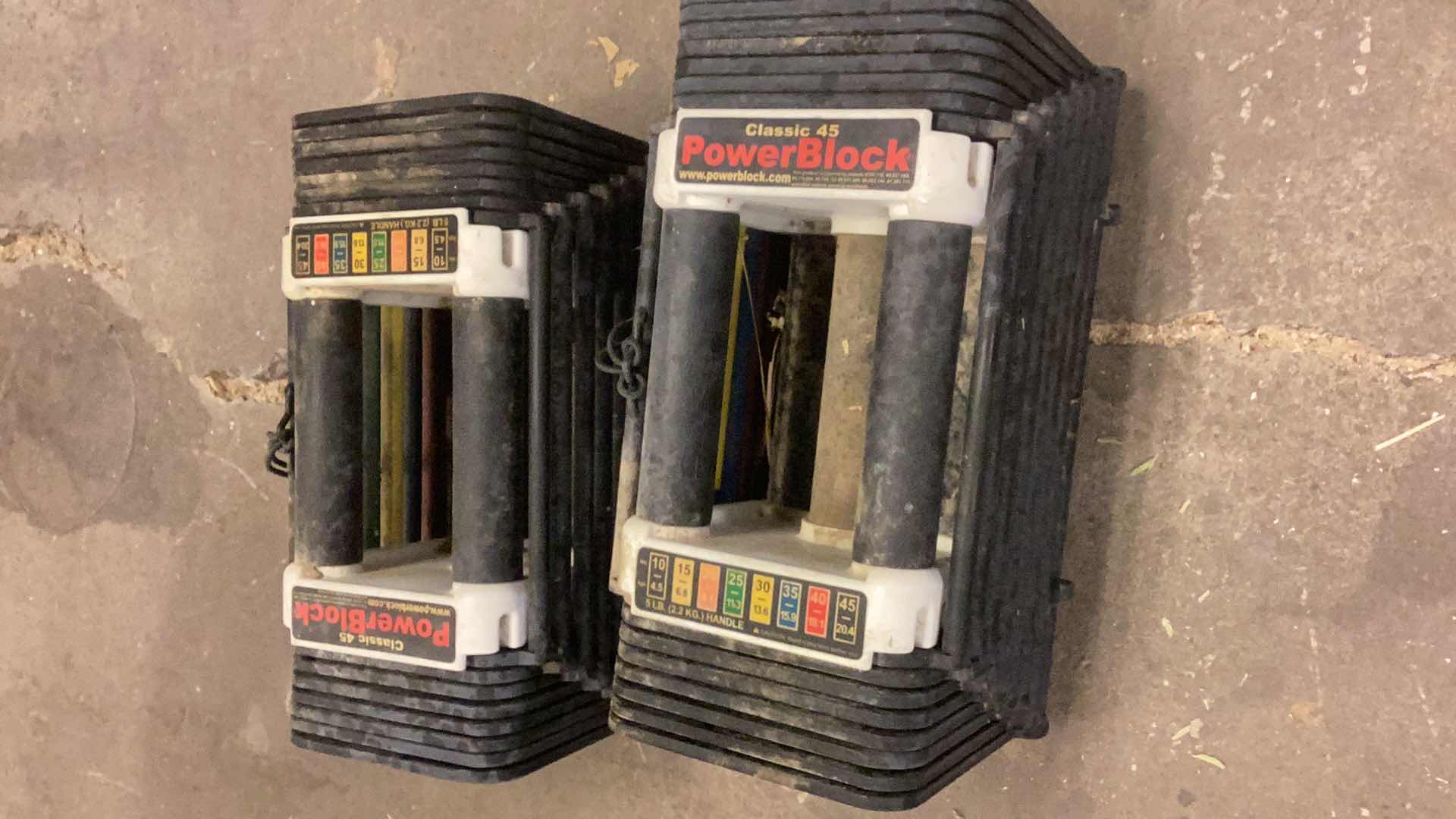 Photo 1 of PAIR OF POWERBLOCK DUMBELL WEIGHTS