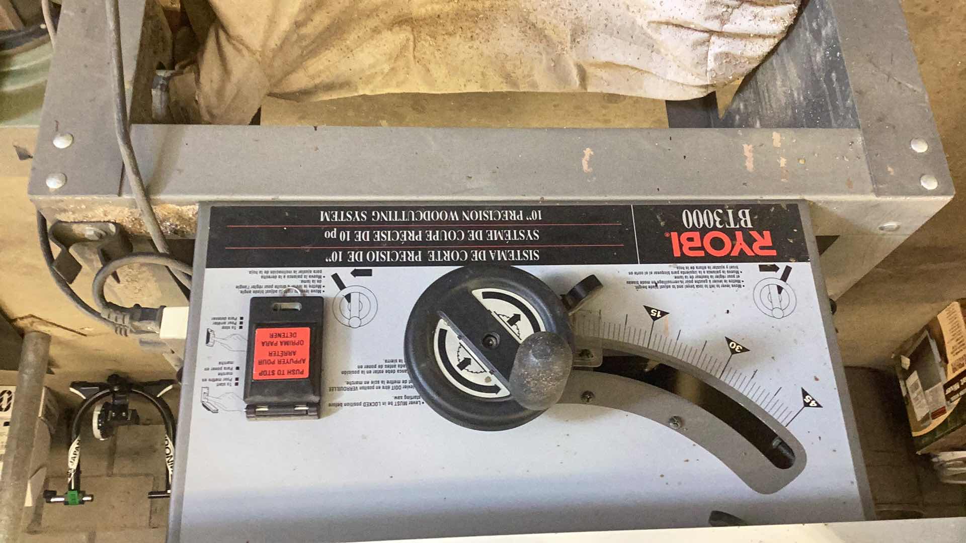 Photo 1 of RYOBI BT3000 10” PRECISION WOOD CUTTING SYSTEM