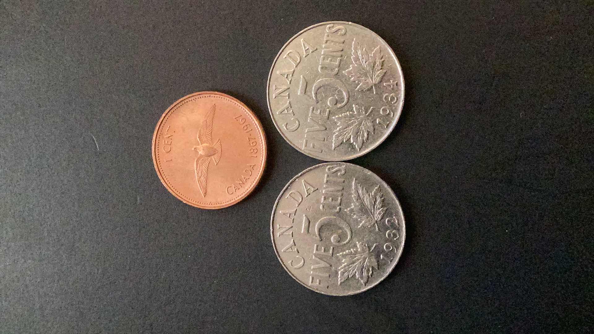 Photo 1 of CANADA 1932,1934,1967 COINS