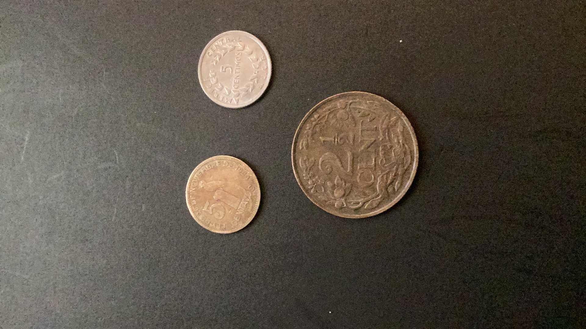 Photo 1 of CURACAO 1948, COSTA RICA 1958, GUATEMALA 1924 COINS