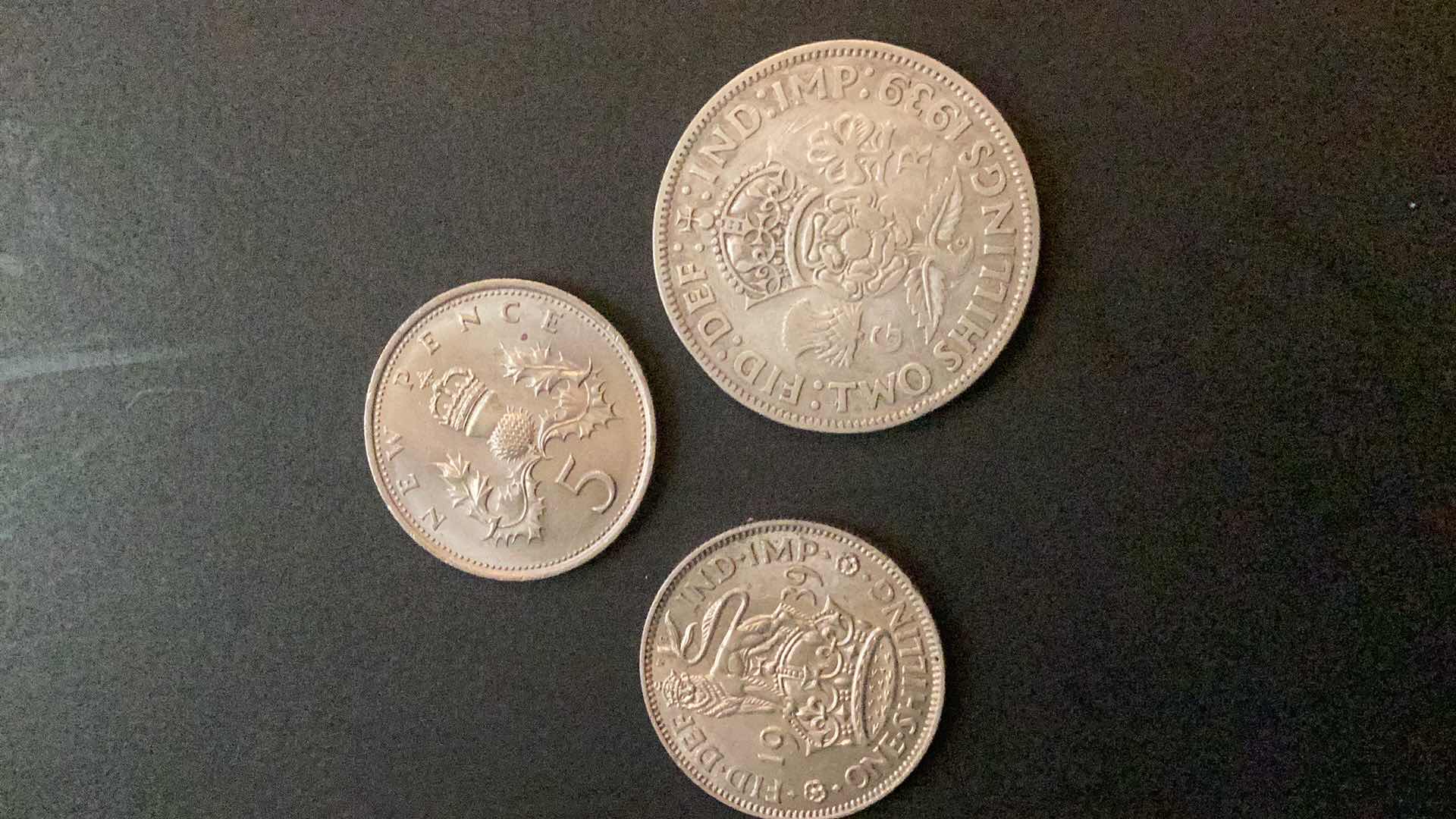 Photo 1 of GREAT BRITAIN 1939,1939,1970 COINS