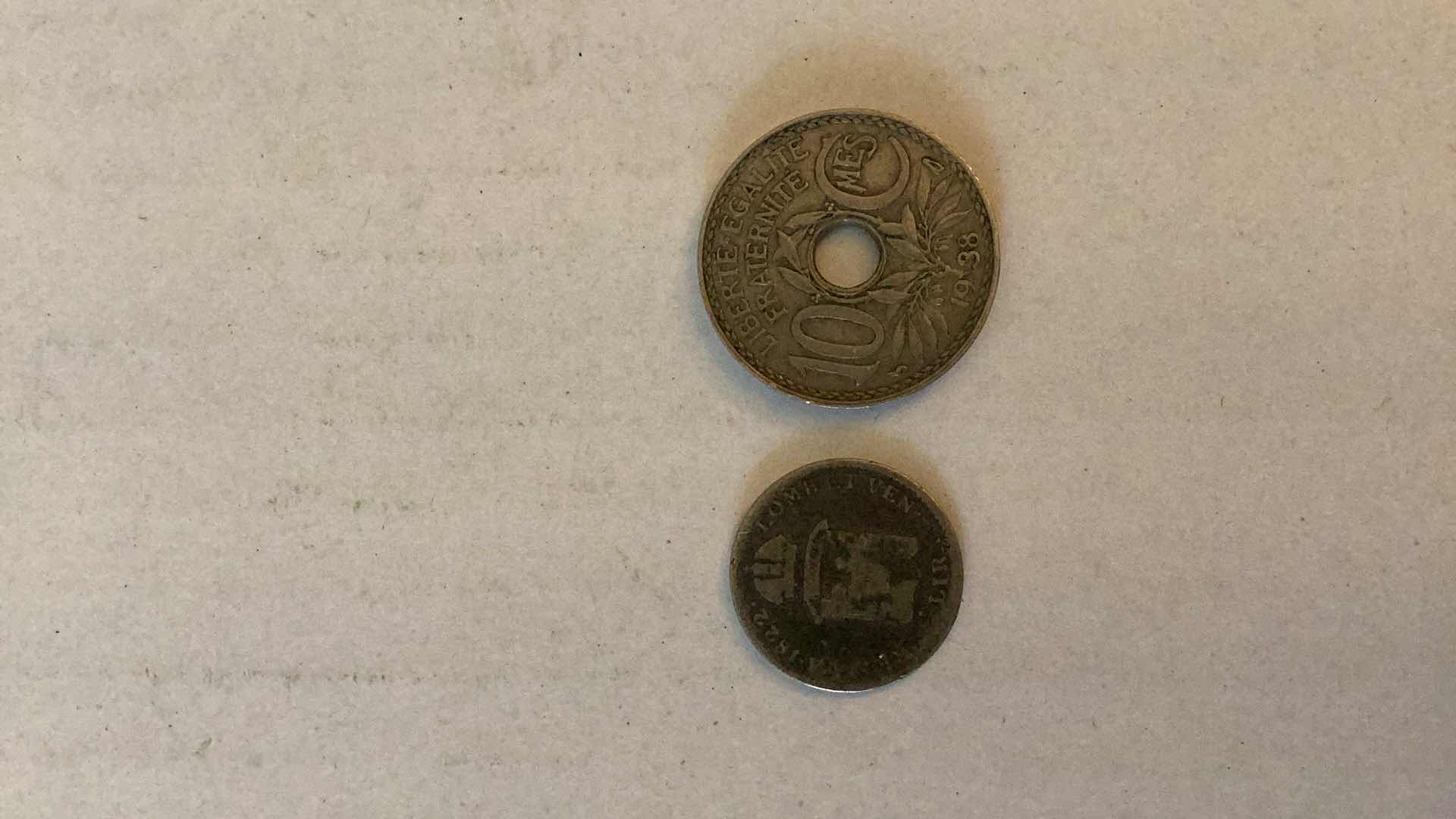 Photo 1 of FRANCE 1822,1938 COINS