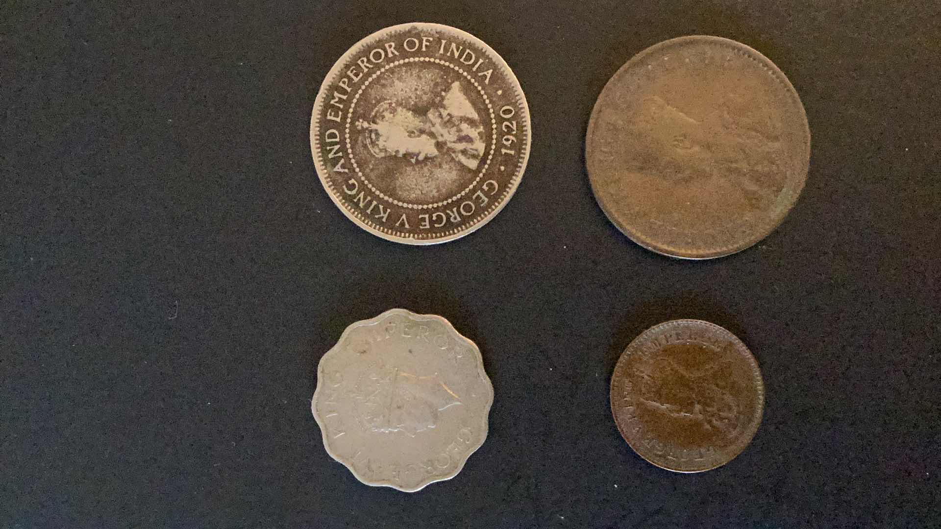 Photo 1 of INDIA 1917,1920,1936 1936COINS