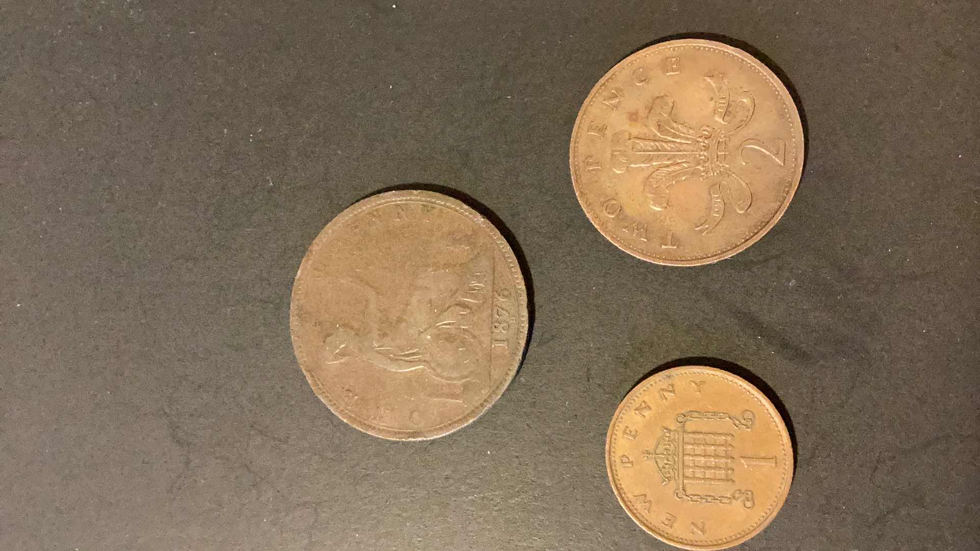 Photo 2 of GREAT BRITAIN 1876,1971,1988 COINS