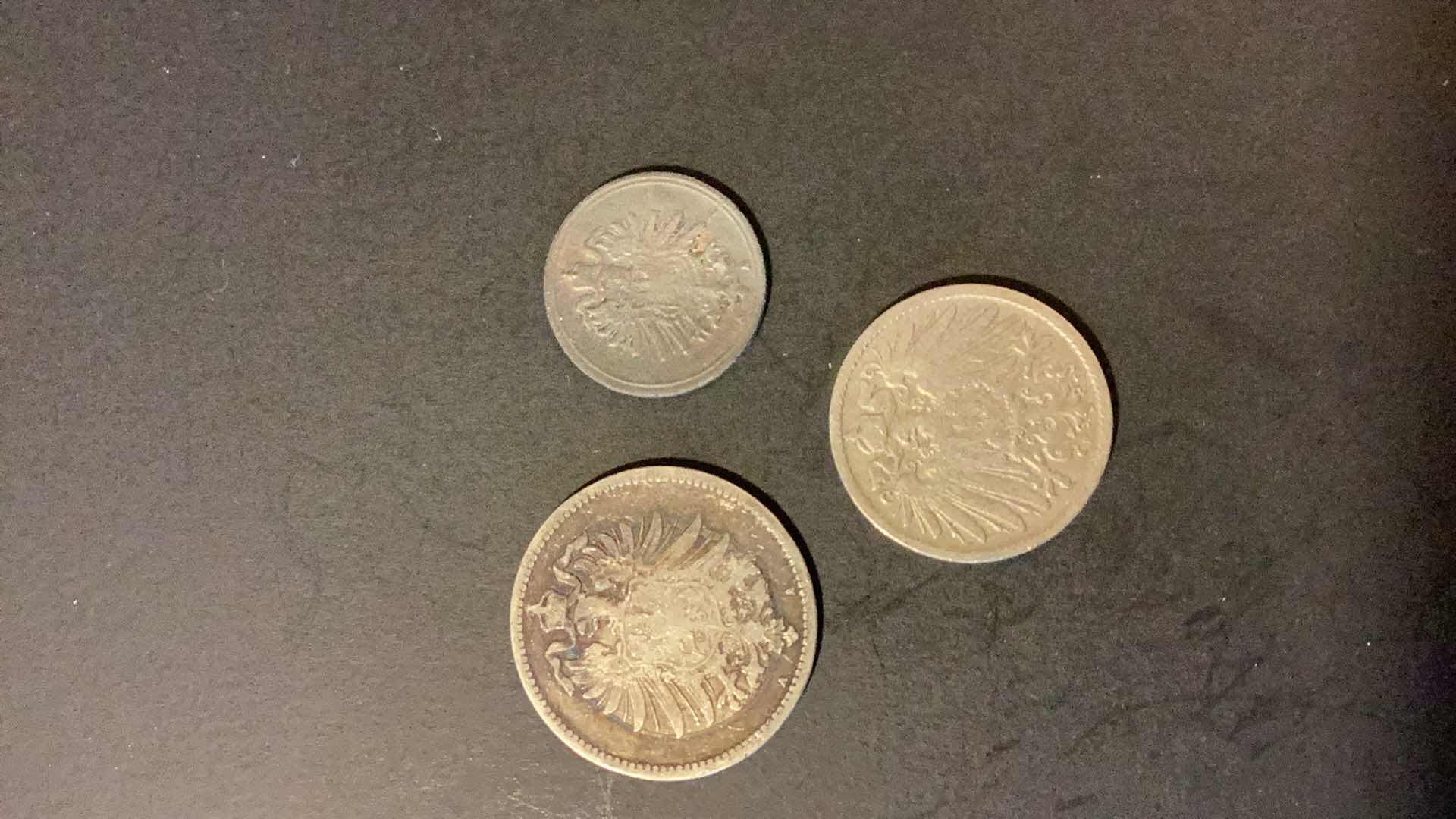 Photo 1 of GERMANY 1875,1875,1907 COINS