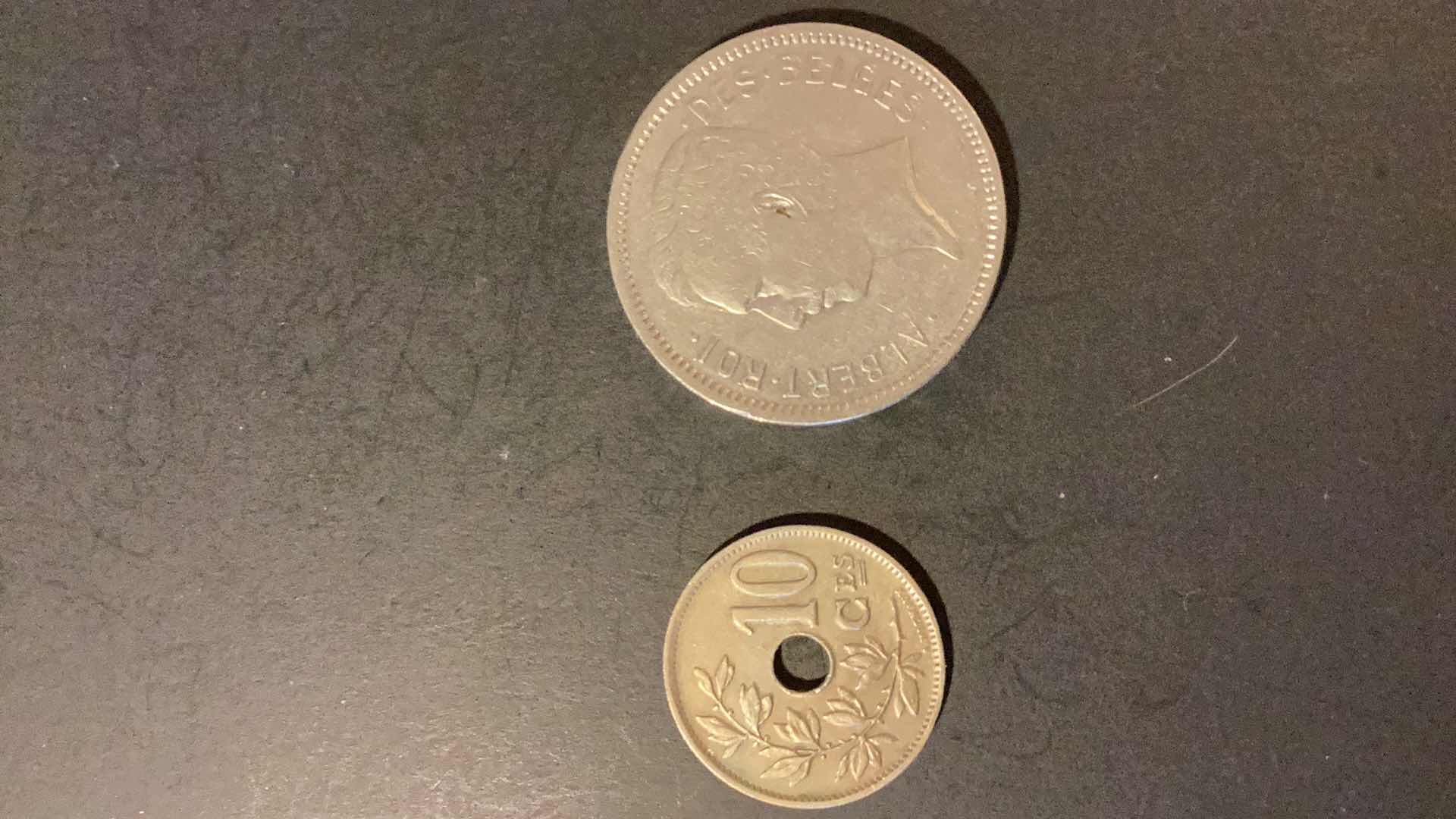 Photo 1 of BELGIUM 1921,1931 COINS