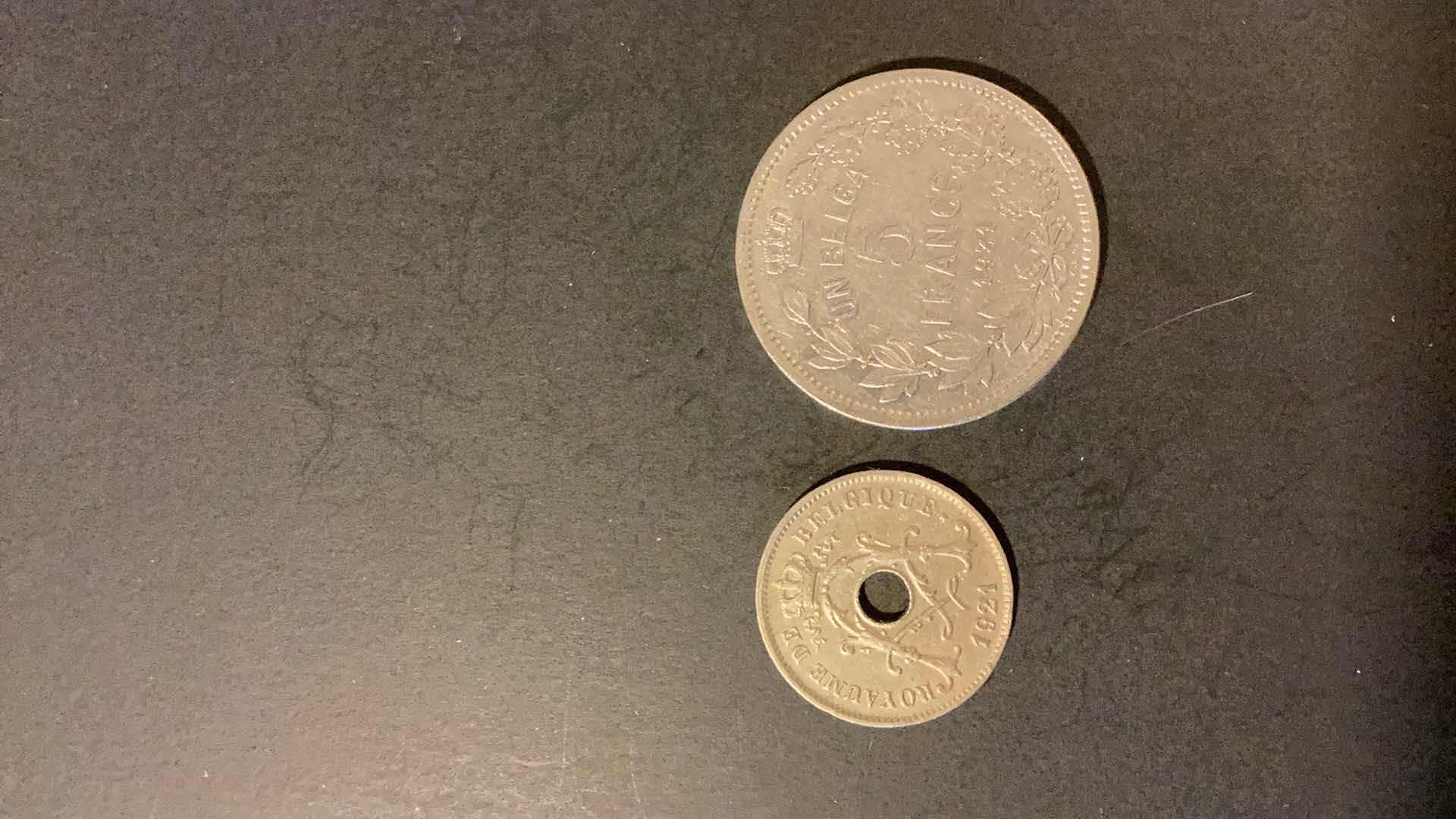 Photo 1 of BELGIUM 1921,1931 COINS
