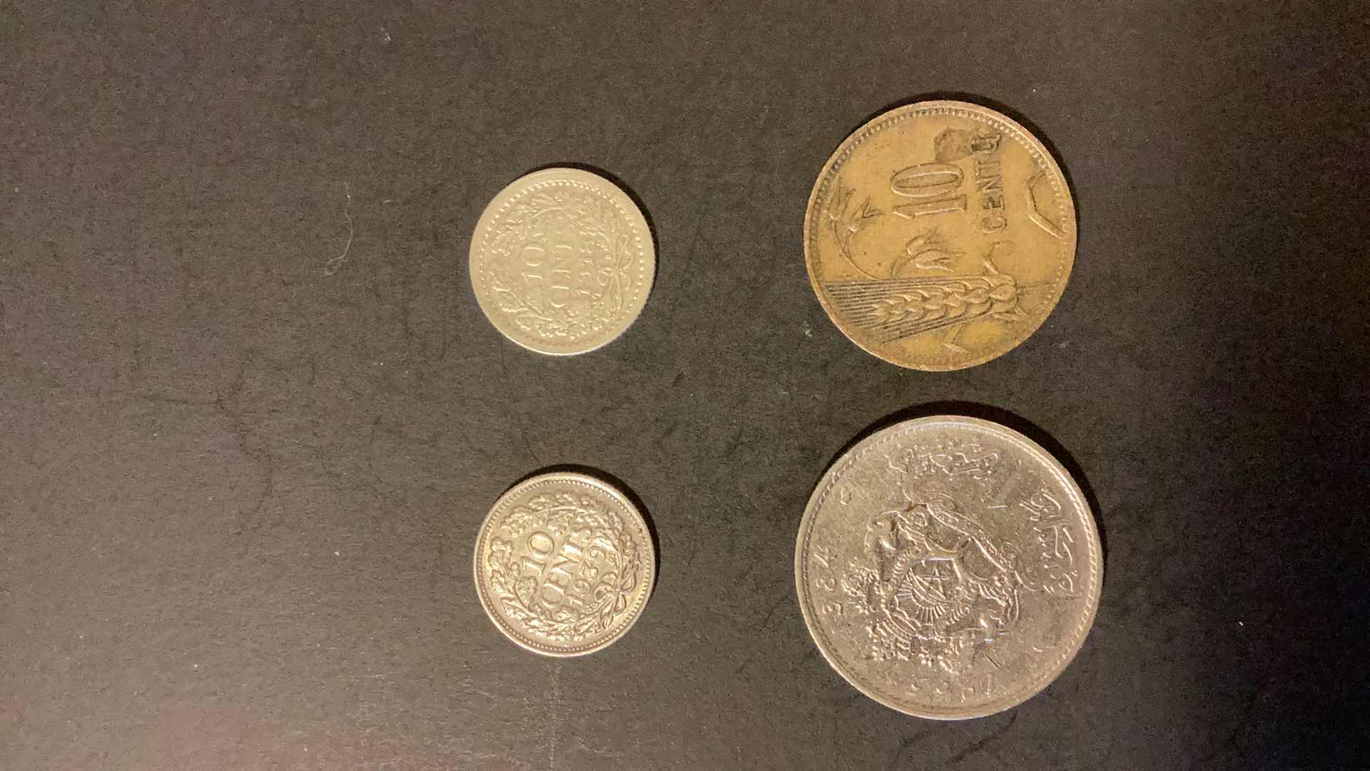 Photo 1 of NETHERLANDS 1918,1939,MOROCCO 1384, LITHUANIA 1925 COINS