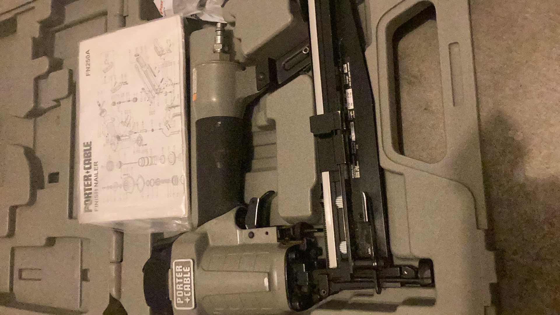 Photo 1 of PORTER CABLE FINISH NAILER IN CASE