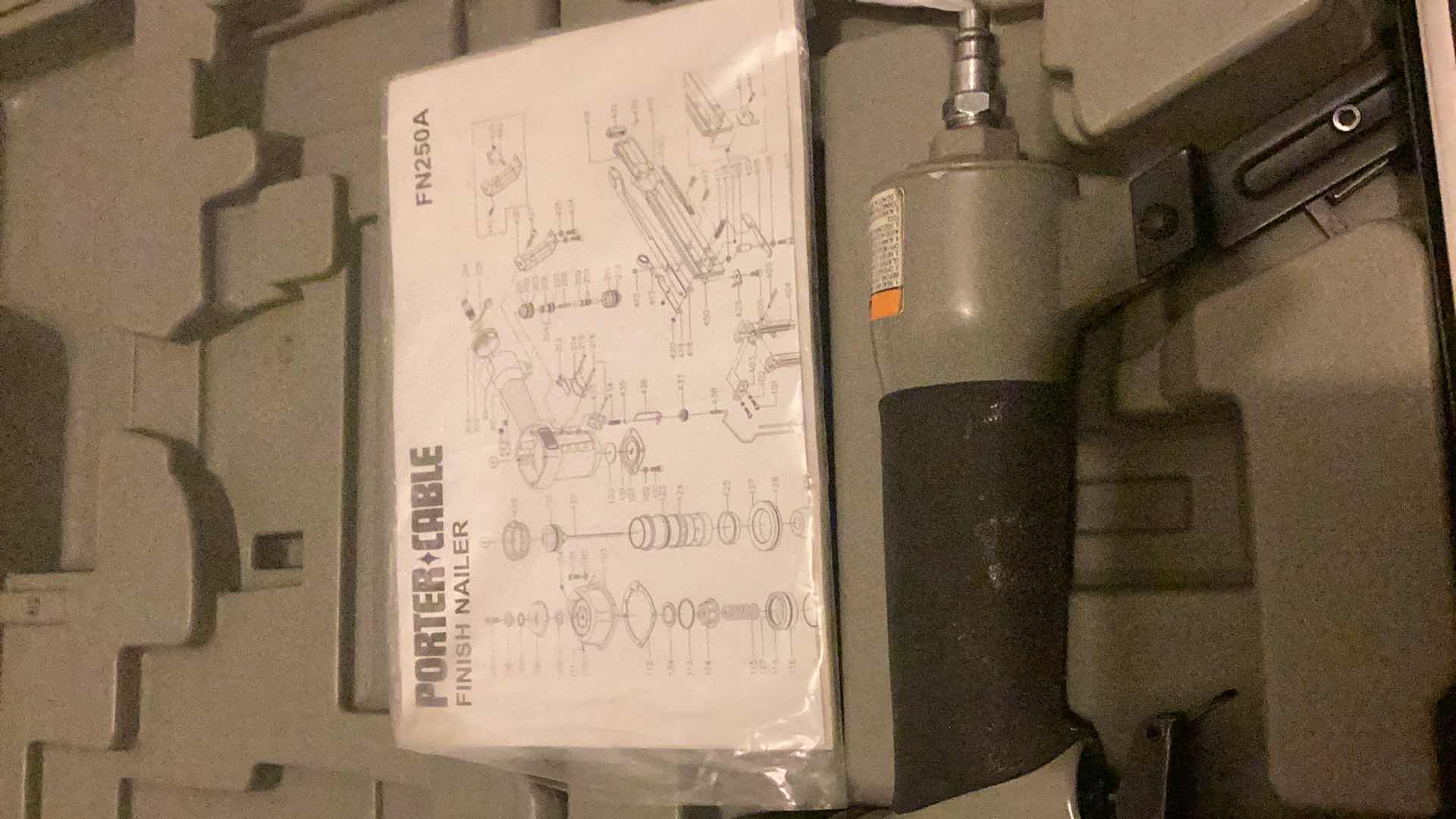 Photo 1 of PORTER CABLE FINISH NAILER IN CASE