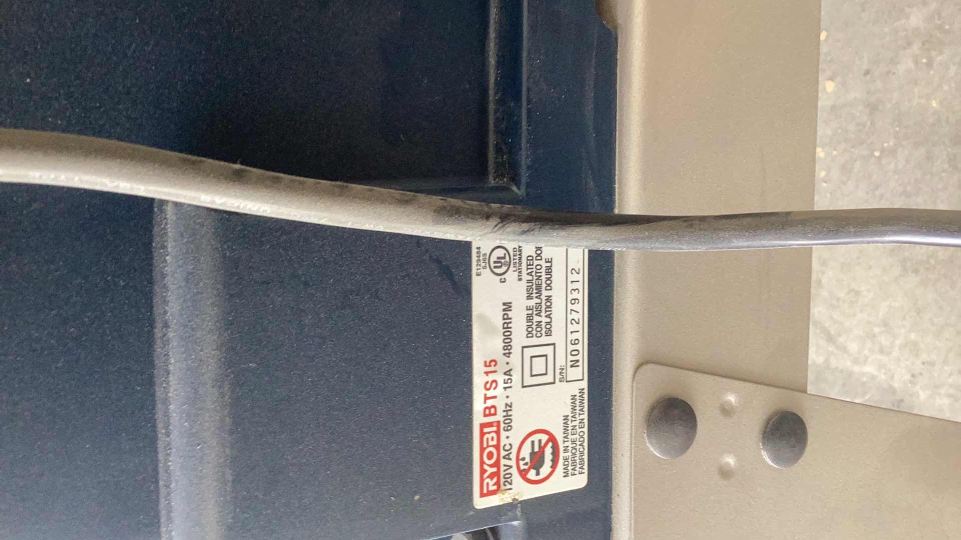 Photo 1 of RYOBI 10” PORTABLE TABLE SAW WITH STAND