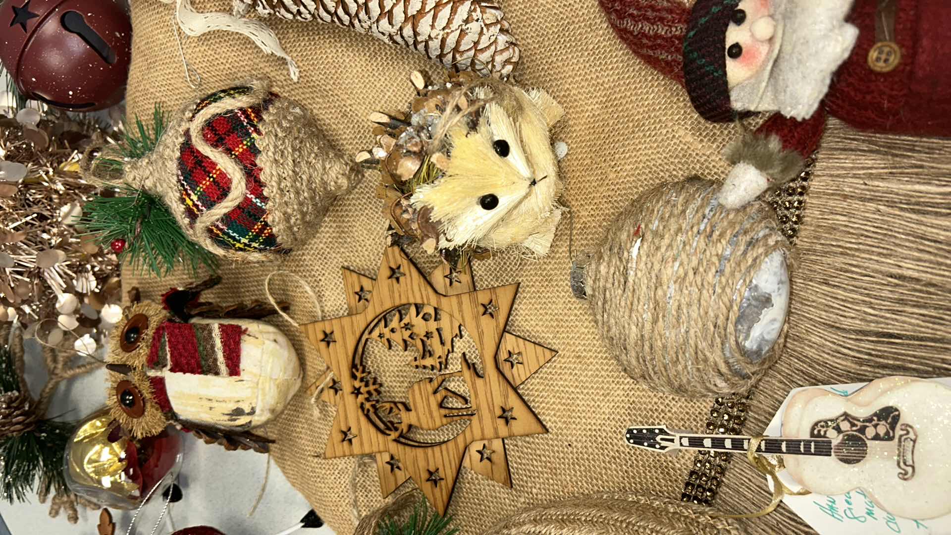 Photo 1 of CHRISTMAS TREE ORNAMENTS AND TREE SKIRT