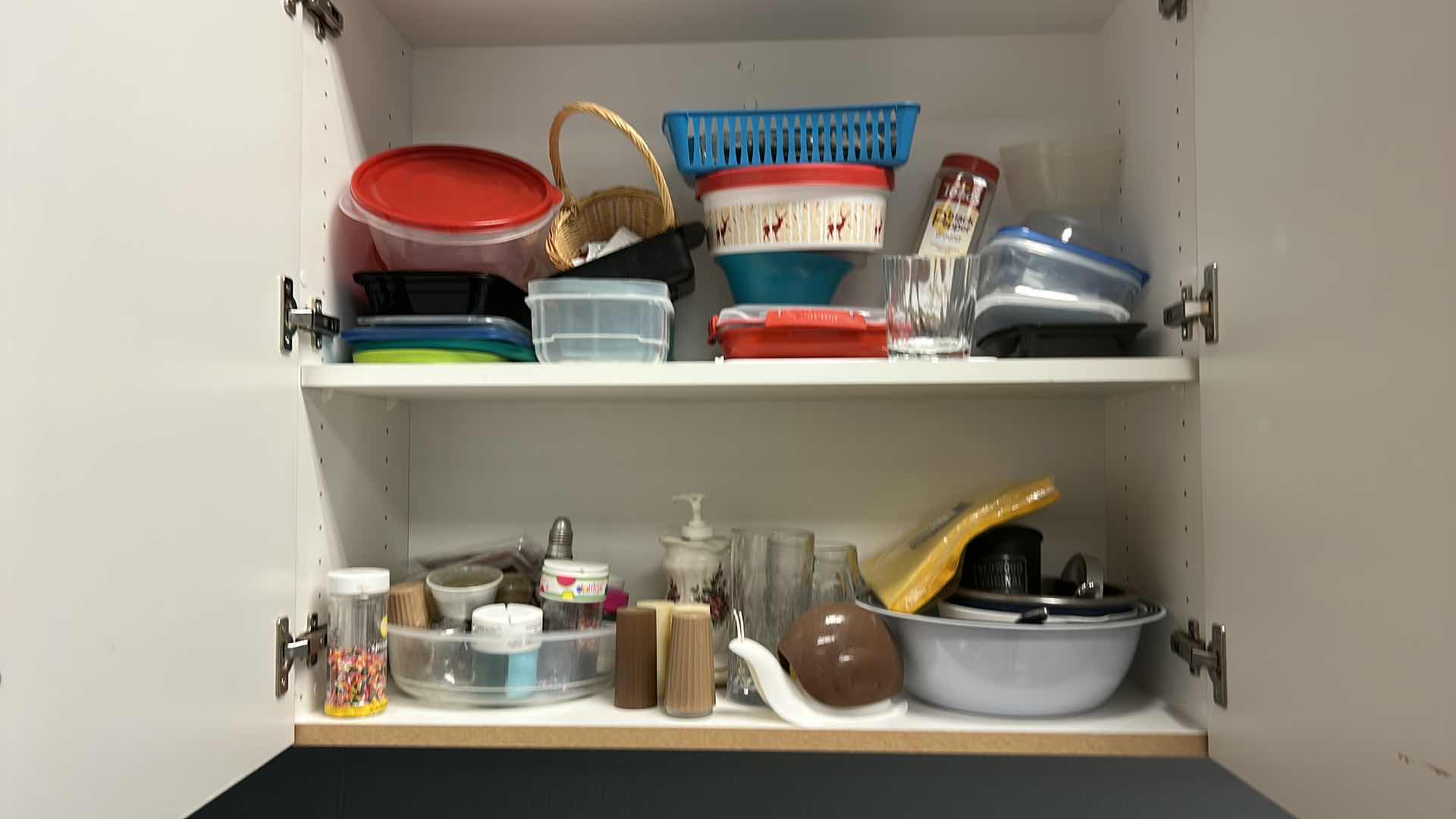 Photo 1 of CONTENTS OF KITCHEN CABINET