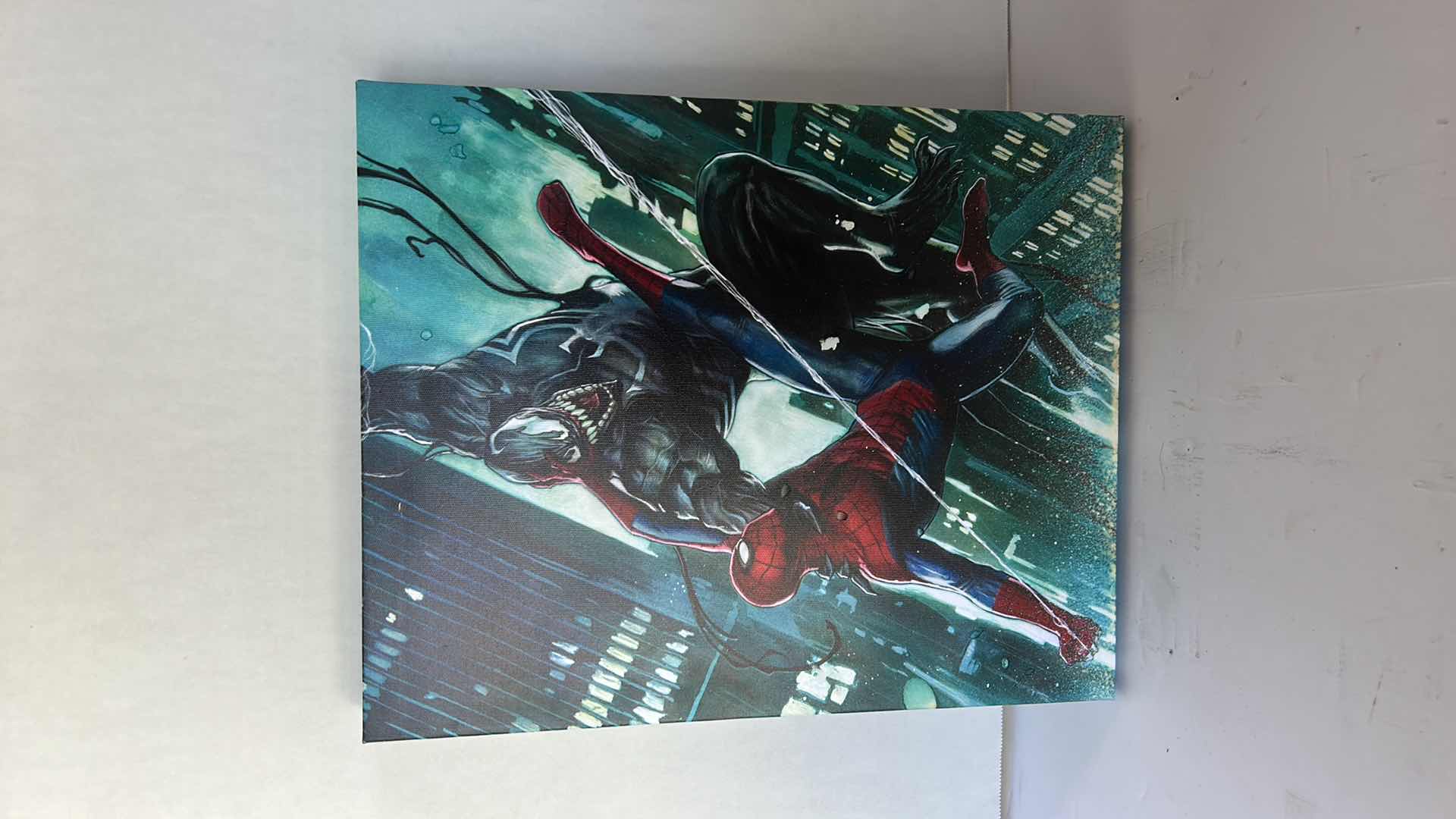 Photo 6 of 3 STRETCHED CANVAS ARTWORK, SPIDER-MAN 11” x 14”, COOKIE MONSTER 16” x 20”, MONOPOLY 24” x 18”