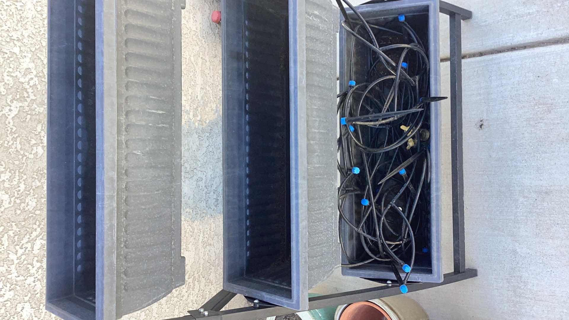 Photo 1 of FOUR TIER GARDEN STAND WITH POTS AND IRRIGATION 30” X 60”