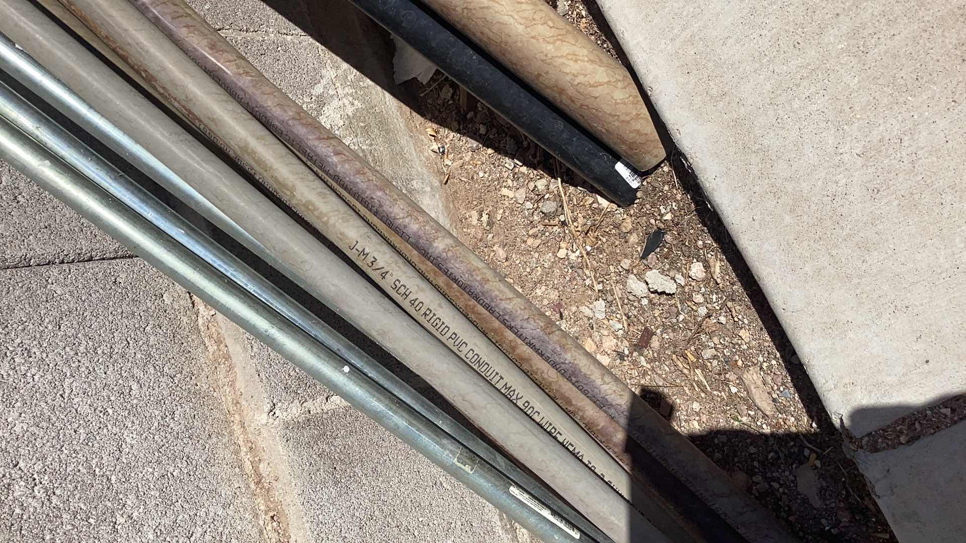 Photo 1 of METAL CONDUIT, PVC PIPE, AND PLASTIC IRRIGATION PIPES